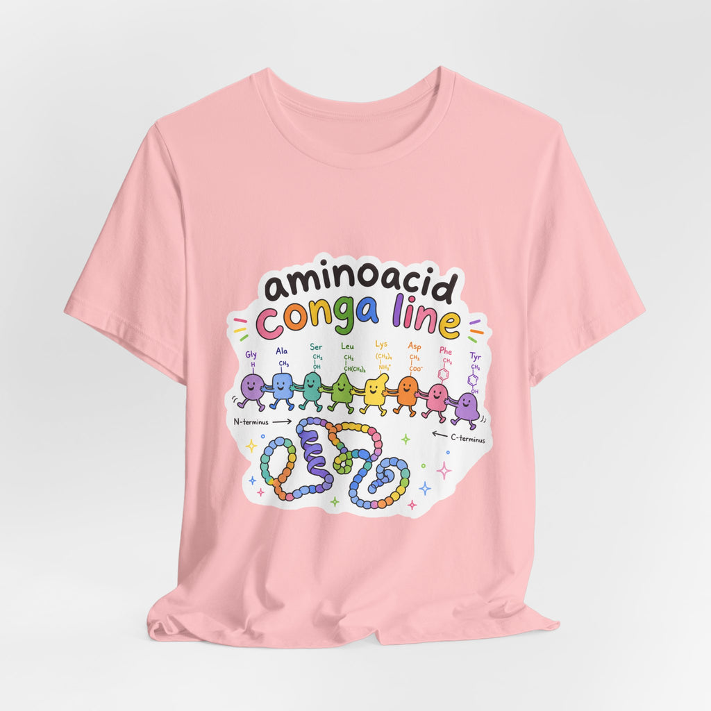 T-Shirt - Amino Acid Conga Line | Cute Protein Science Shirt