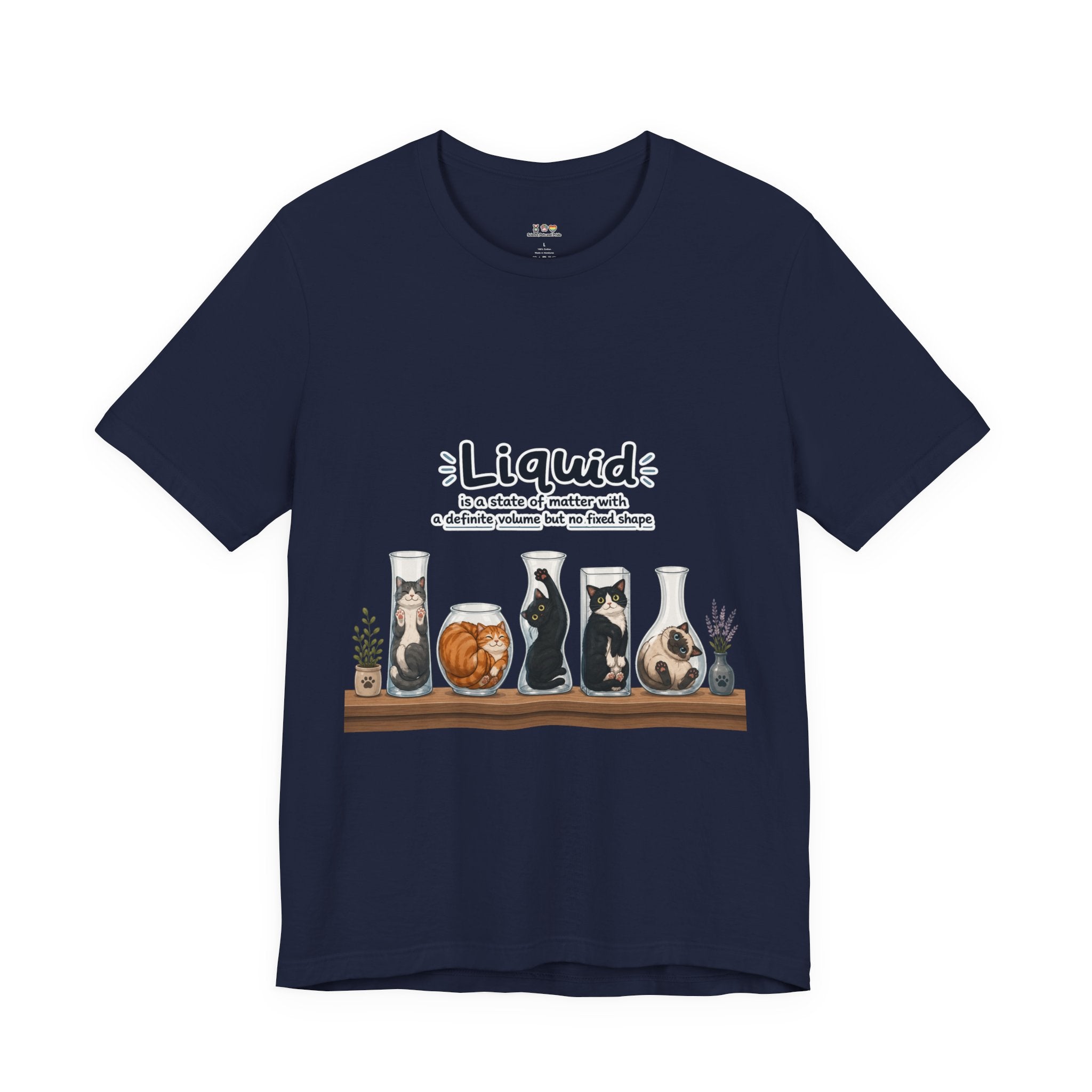 T‑Shirt - Cats are liquid | Cute Cat Jars Tee