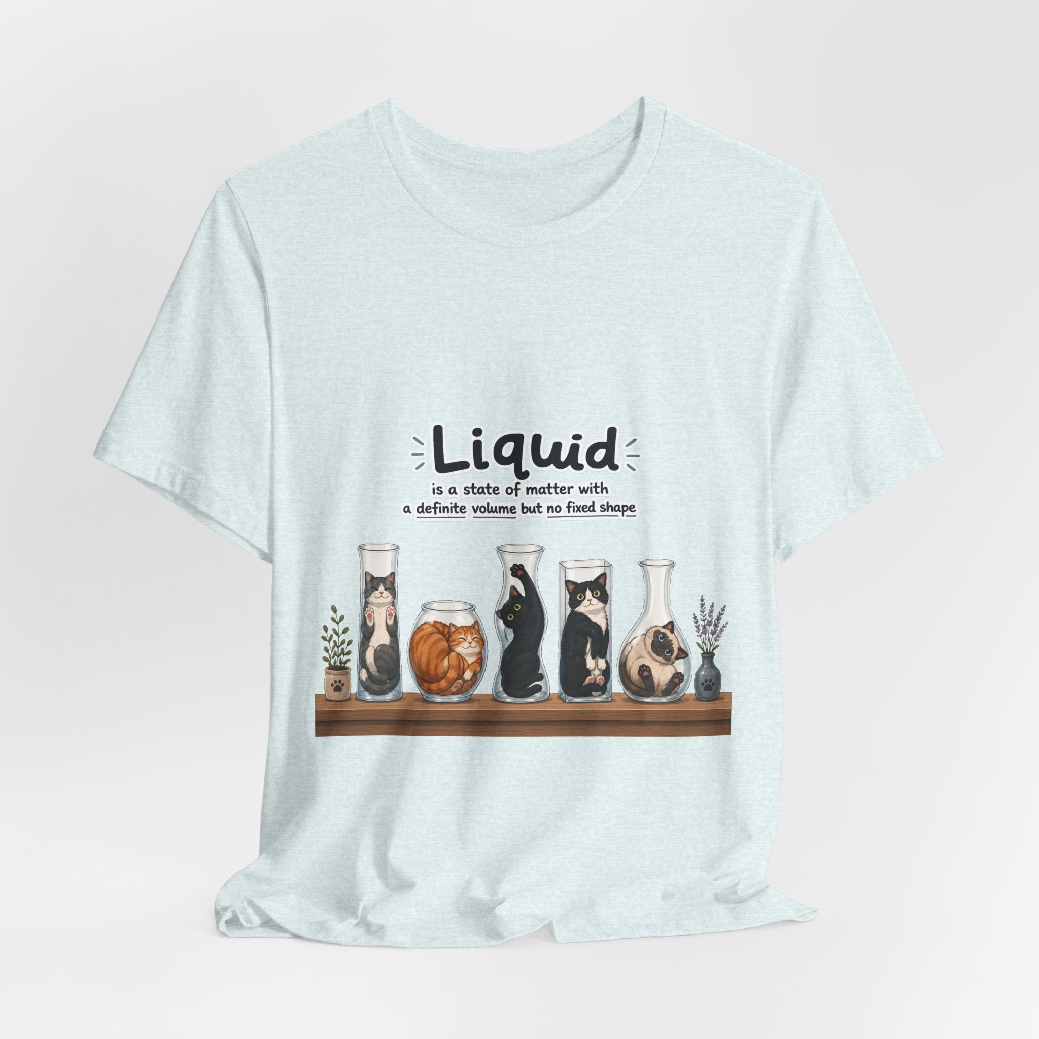 T‑Shirt - Cats are liquid | Cute Cat Jars Tee
