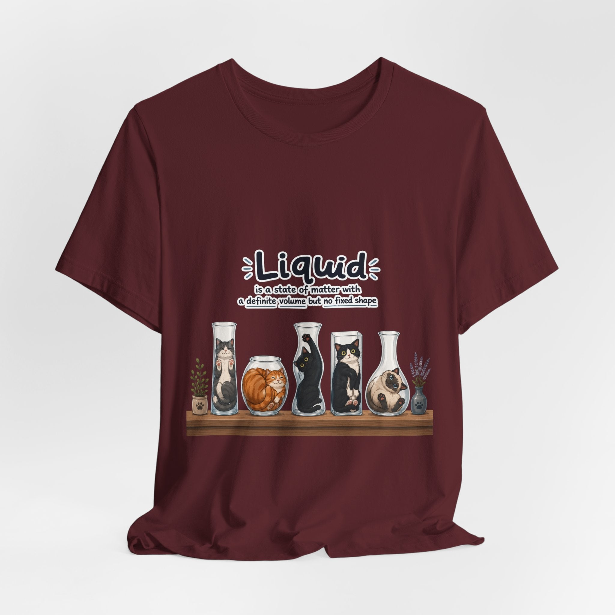 T‑Shirt - Cats are liquid | Cute Cat Jars Tee