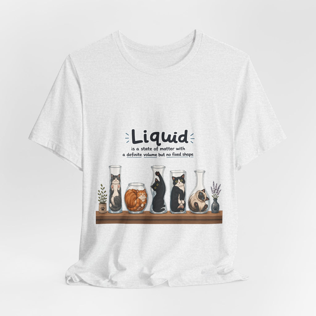 T‑Shirt - Cats are liquid | Cute Cat Jars Tee