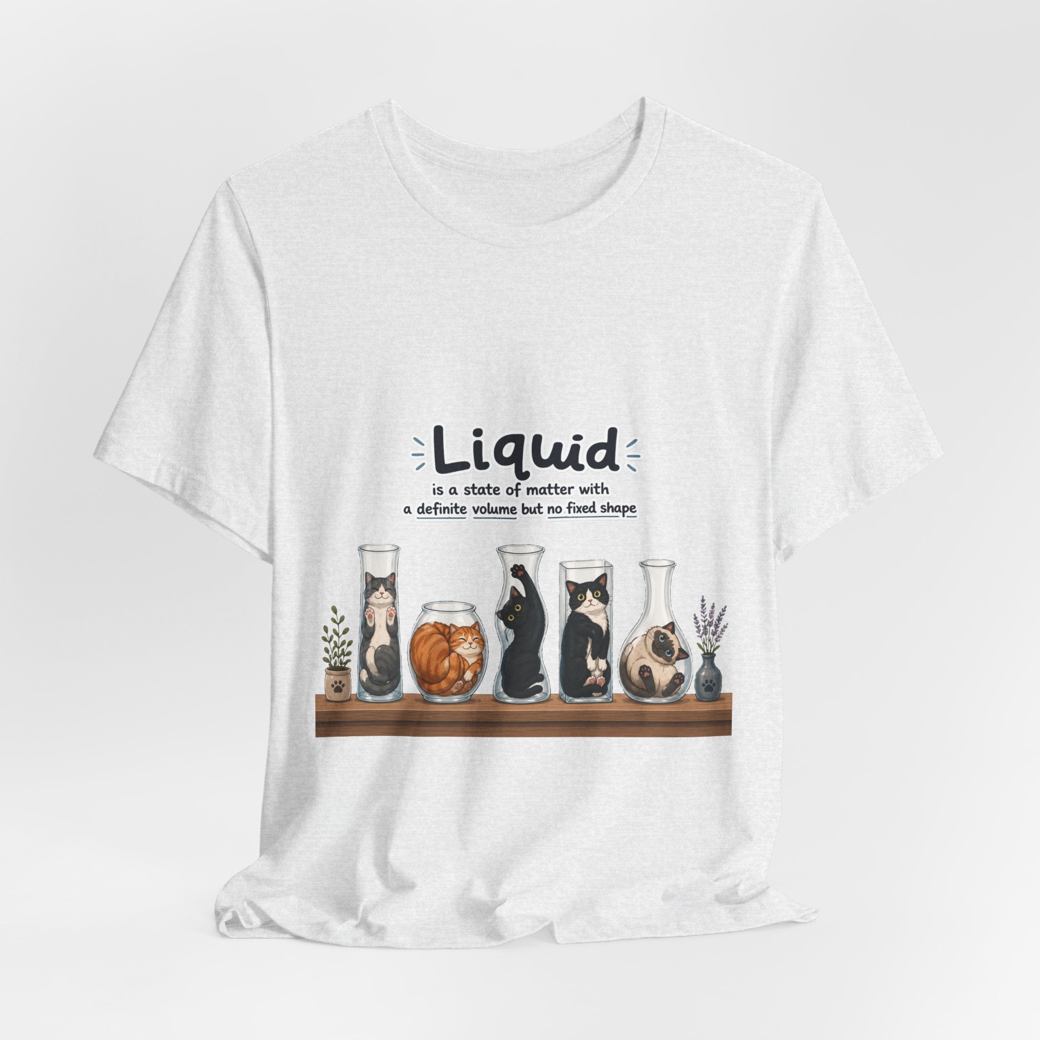 T‑Shirt - Cats are liquid | Cute Cat Jars Tee