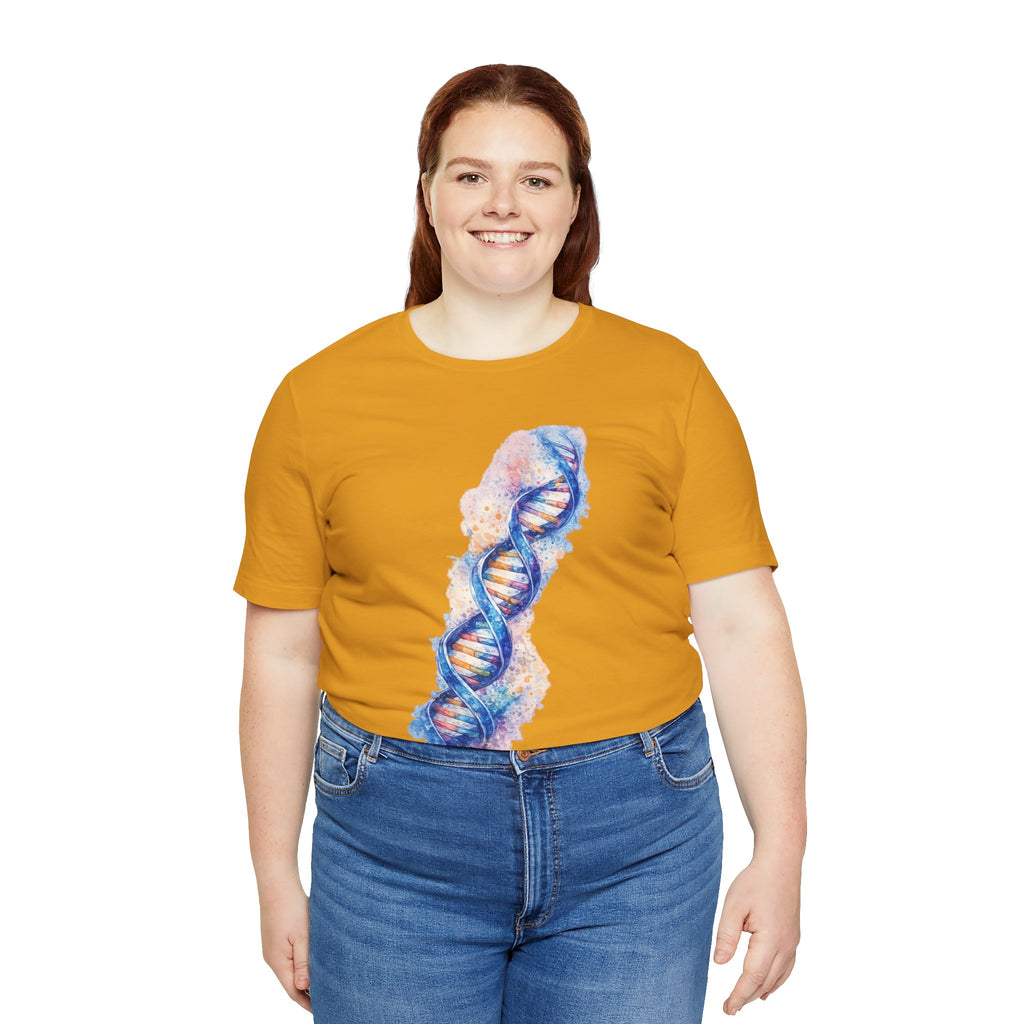 T-shirt - Watercolor DNA Double Helix | Elegant Genetics & Science Art Shirt