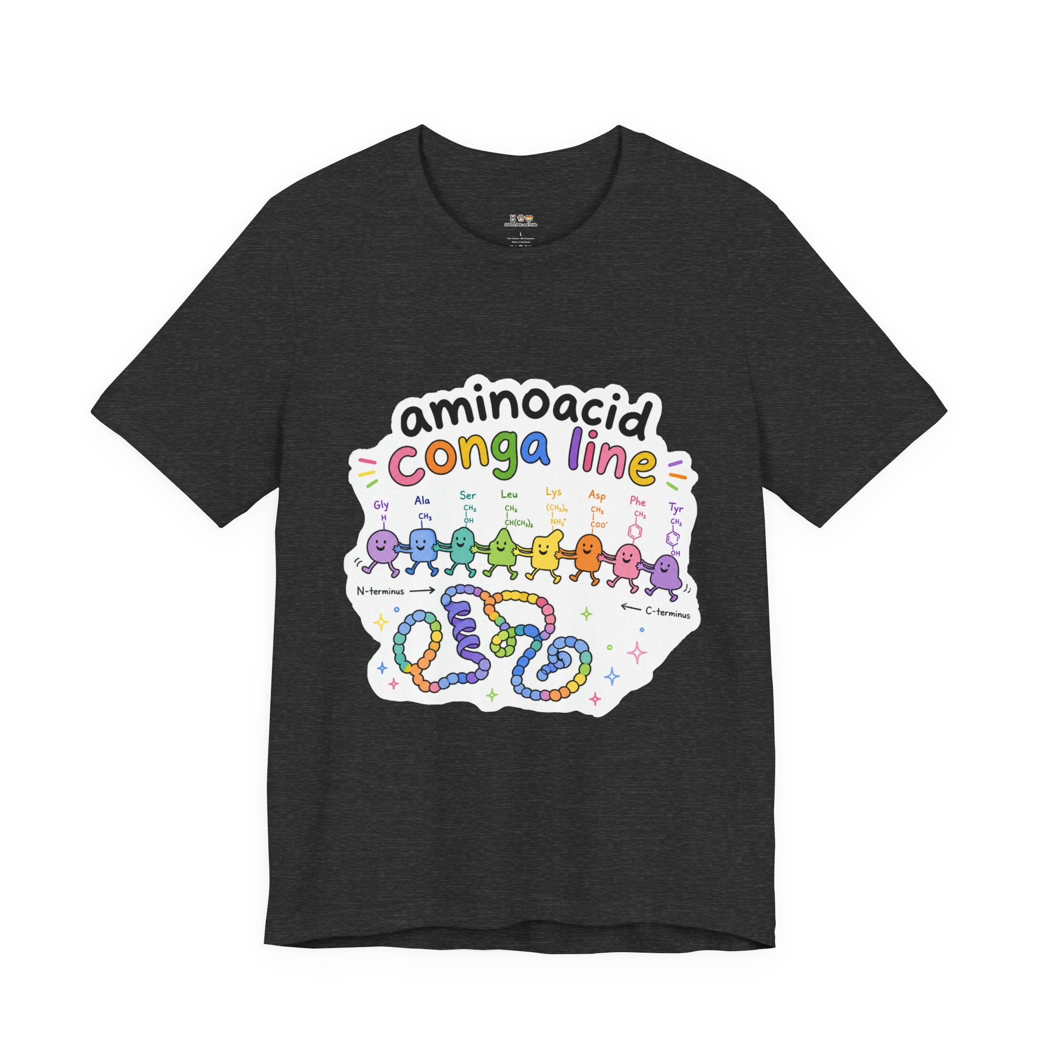 T-Shirt - Amino Acid Conga Line | Cute Protein Science Shirt
