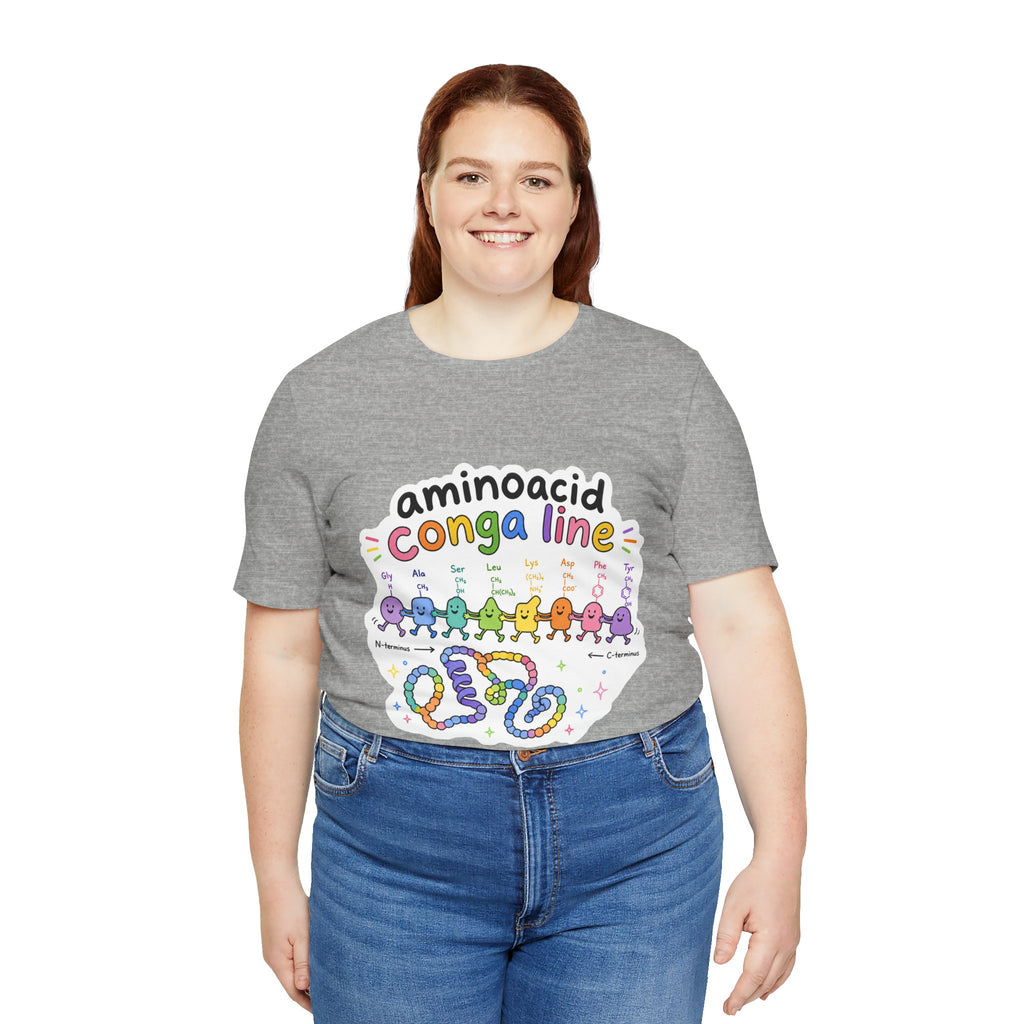 T-Shirt - Amino Acid Conga Line | Cute Protein Science Shirt