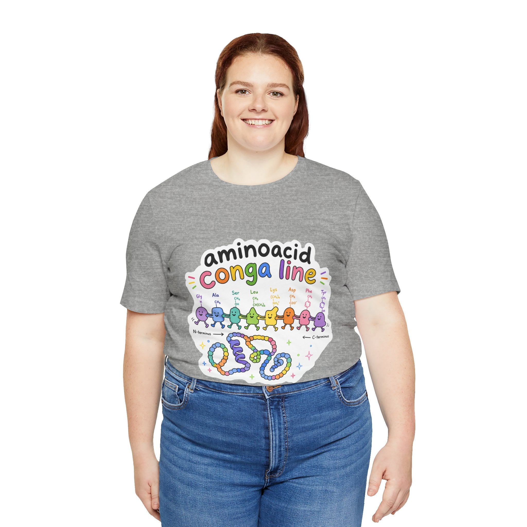 T-Shirt - Amino Acid Conga Line | Cute Protein Science Shirt