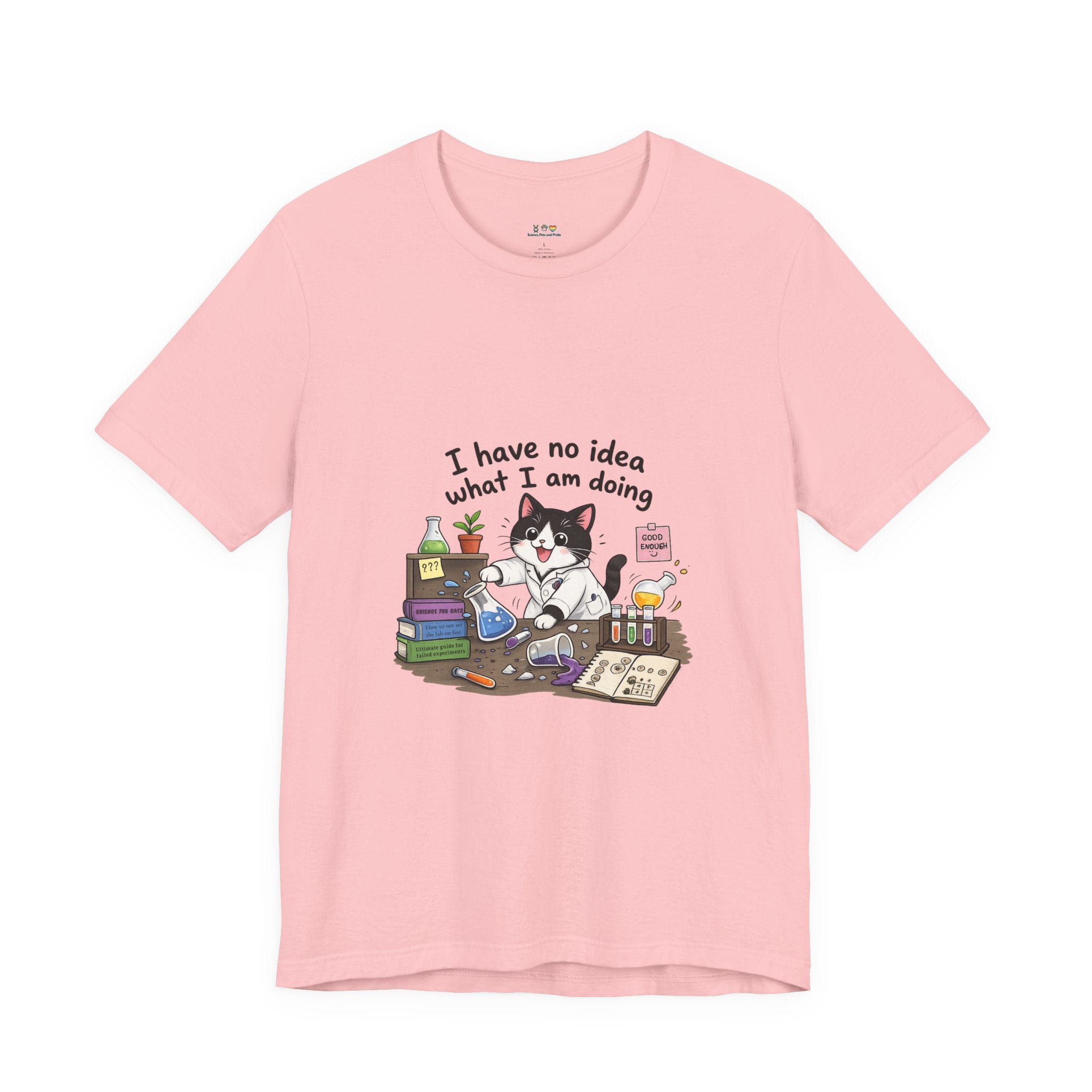 T-shirt - "I Have No Idea What I Am Doing" Funny Lab Cat T‑Shirt