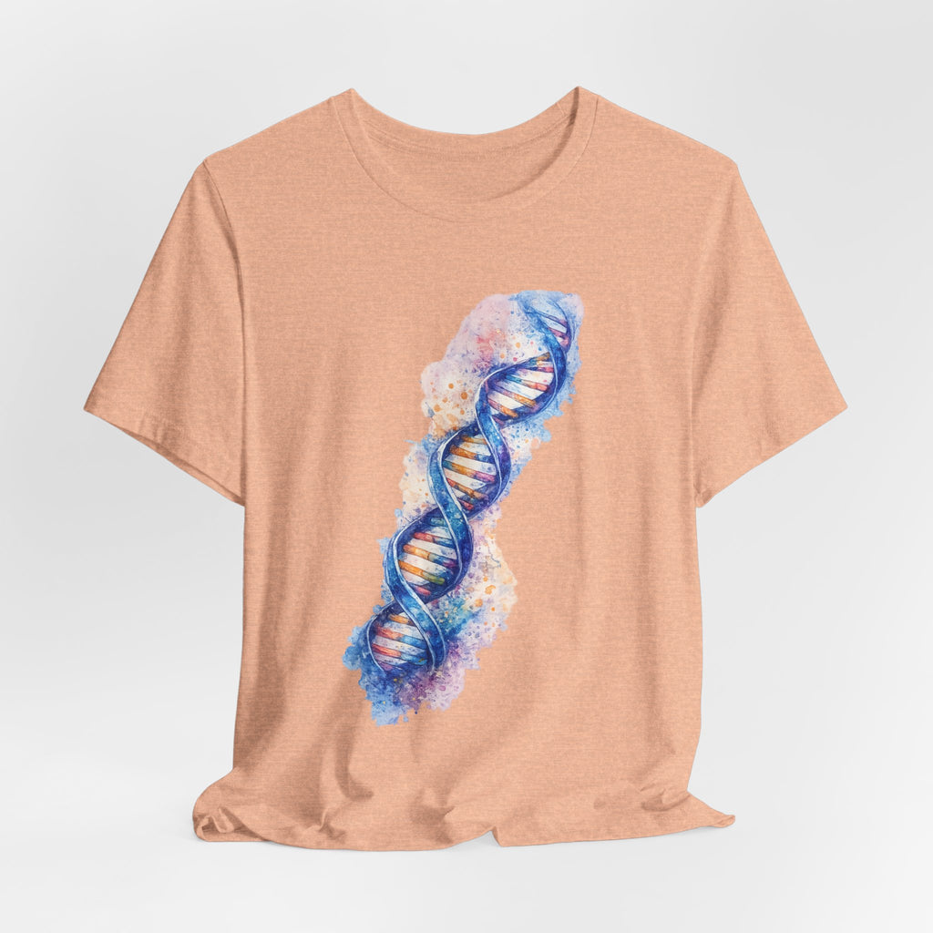 T-shirt - Watercolor DNA Double Helix | Elegant Genetics & Science Art Shirt