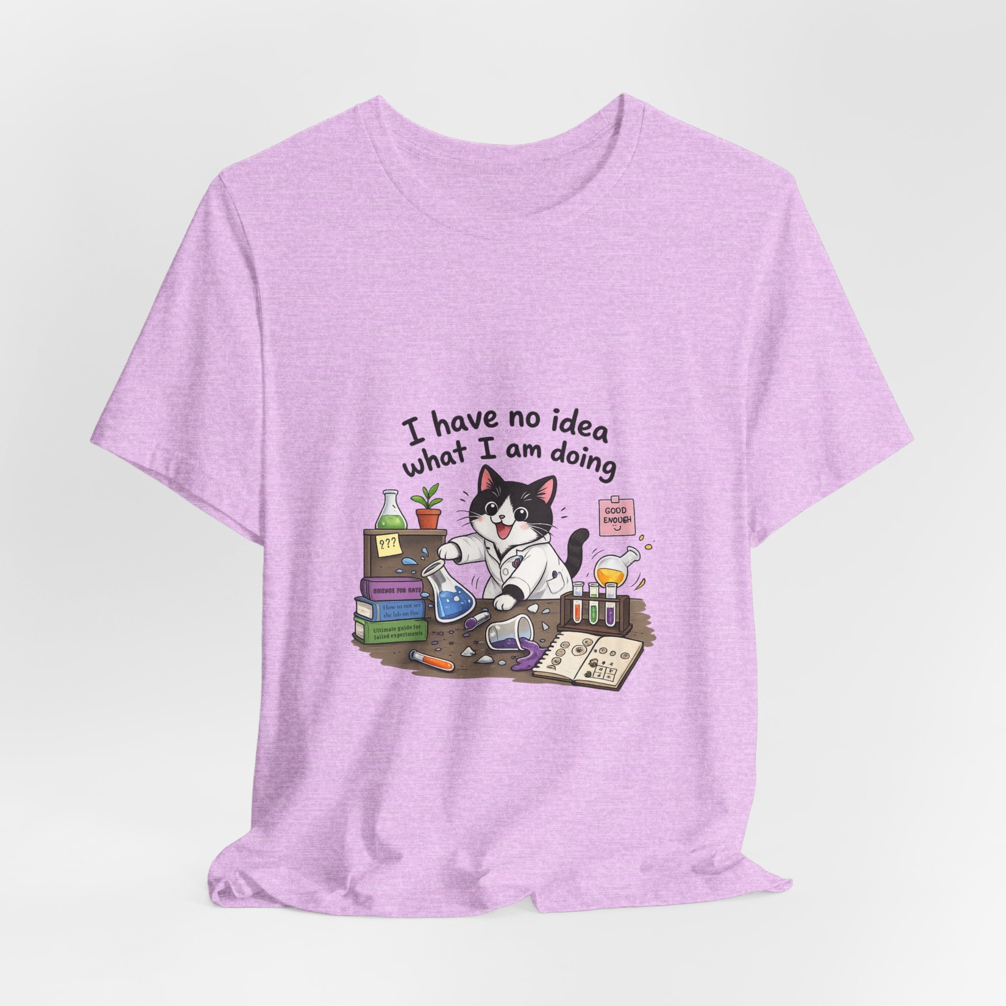 T-shirt - "I Have No Idea What I Am Doing" Funny Lab Cat T‑Shirt