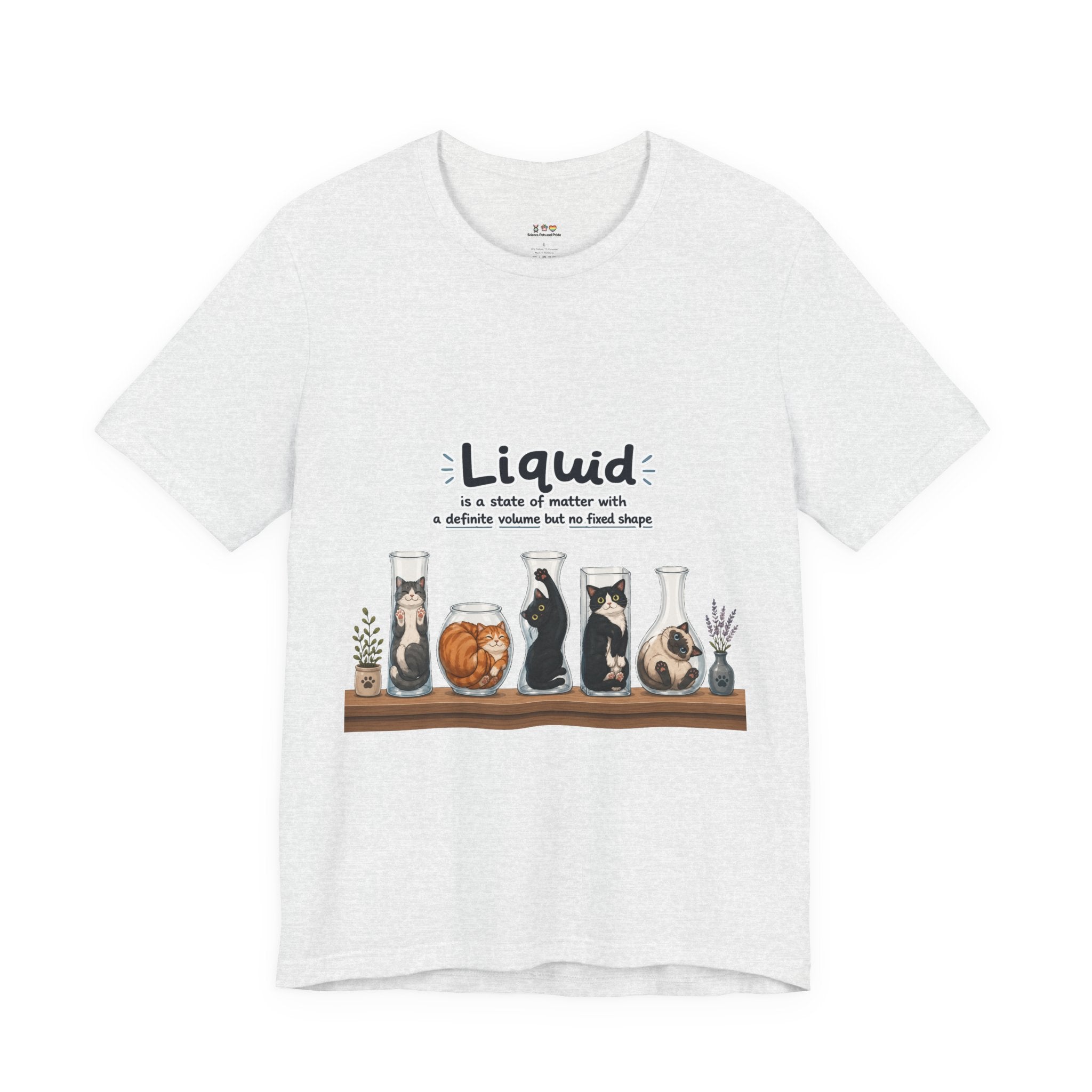 T‑Shirt - Cats are liquid | Cute Cat Jars Tee