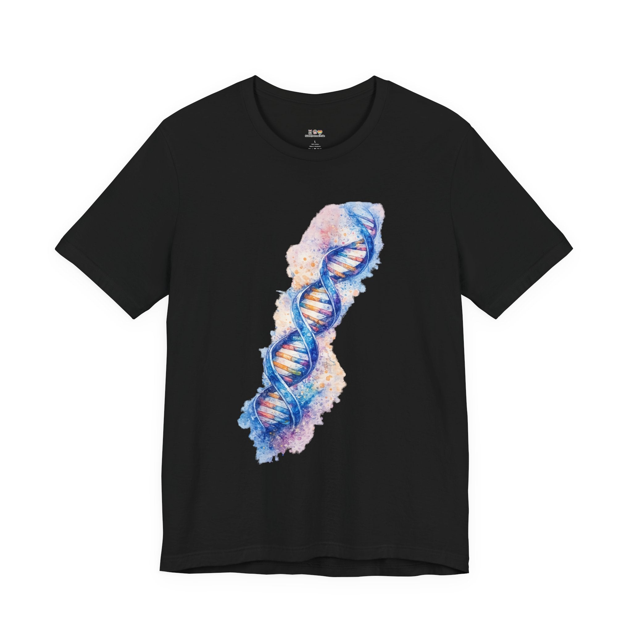 T-shirt - Watercolor DNA Double Helix | Elegant Genetics & Science Art Shirt