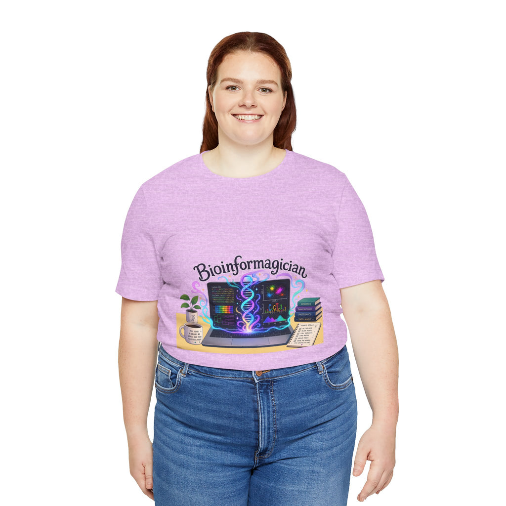 T-Shirt - Bioinformagician | DNA Code Laptop Graphic Tee
