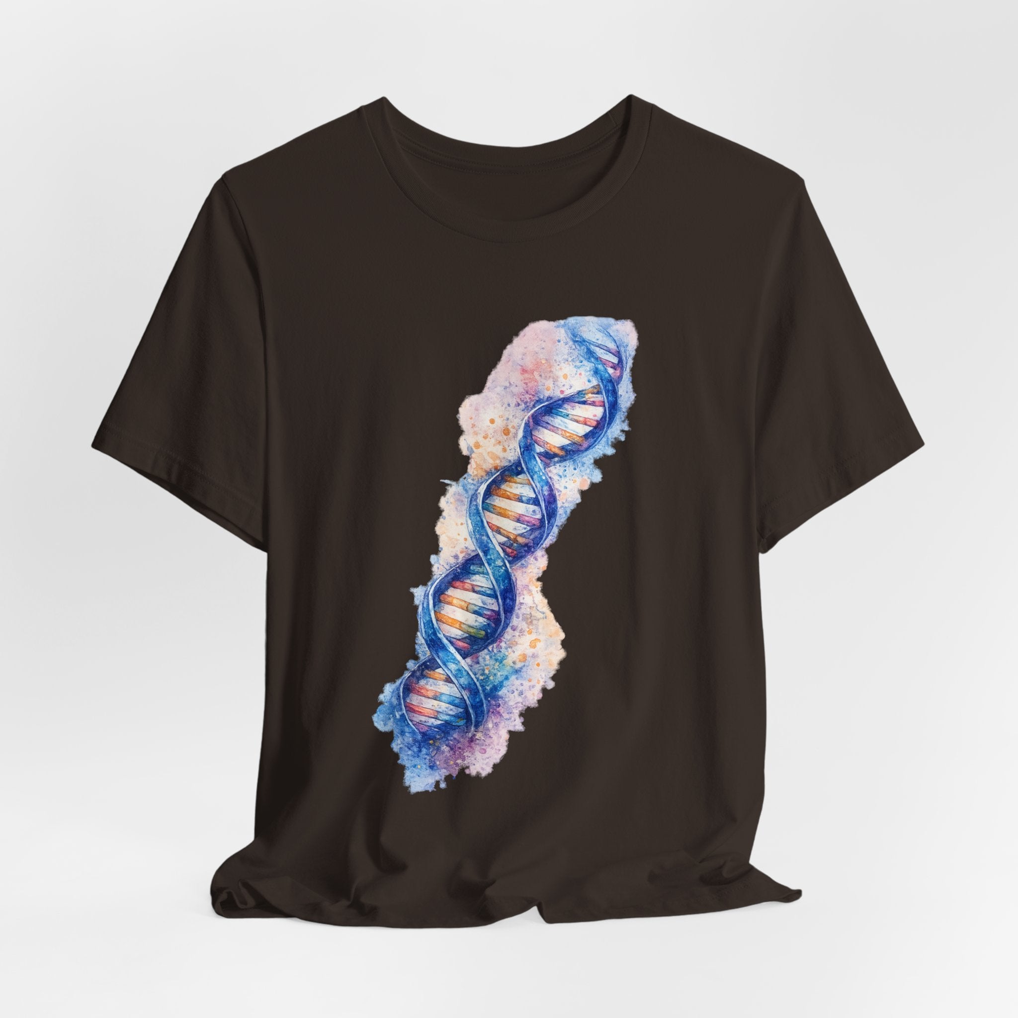 T-shirt - Watercolor DNA Double Helix | Elegant Genetics & Science Art Shirt