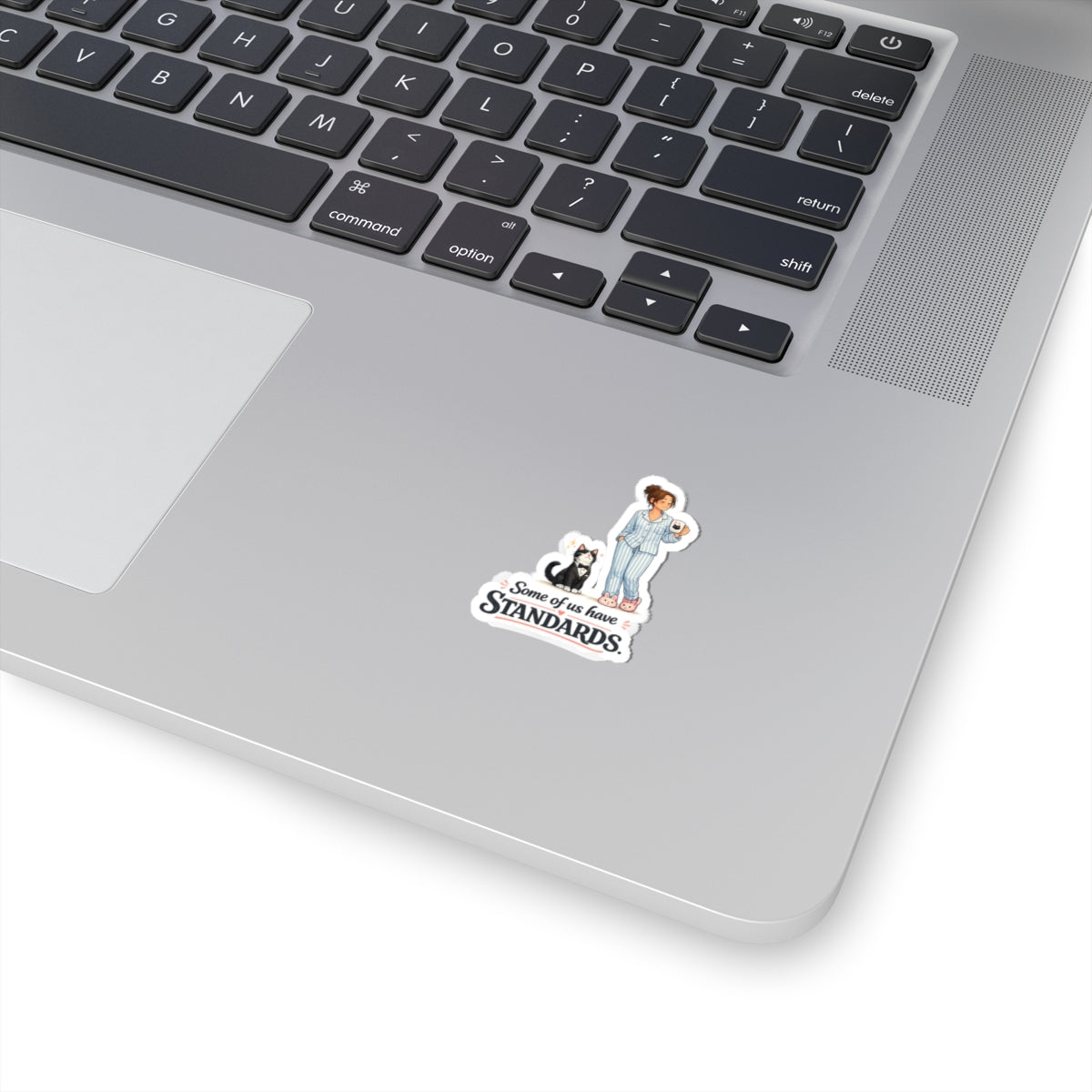 Sticker - Some of Us Have Standards | Funny Tuxedo Cat Design