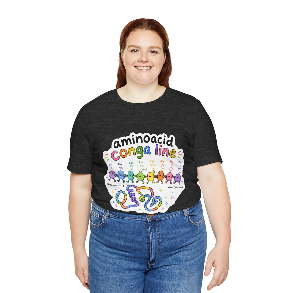 T-Shirt - Amino Acid Conga Line | Cute Protein Science Shirt