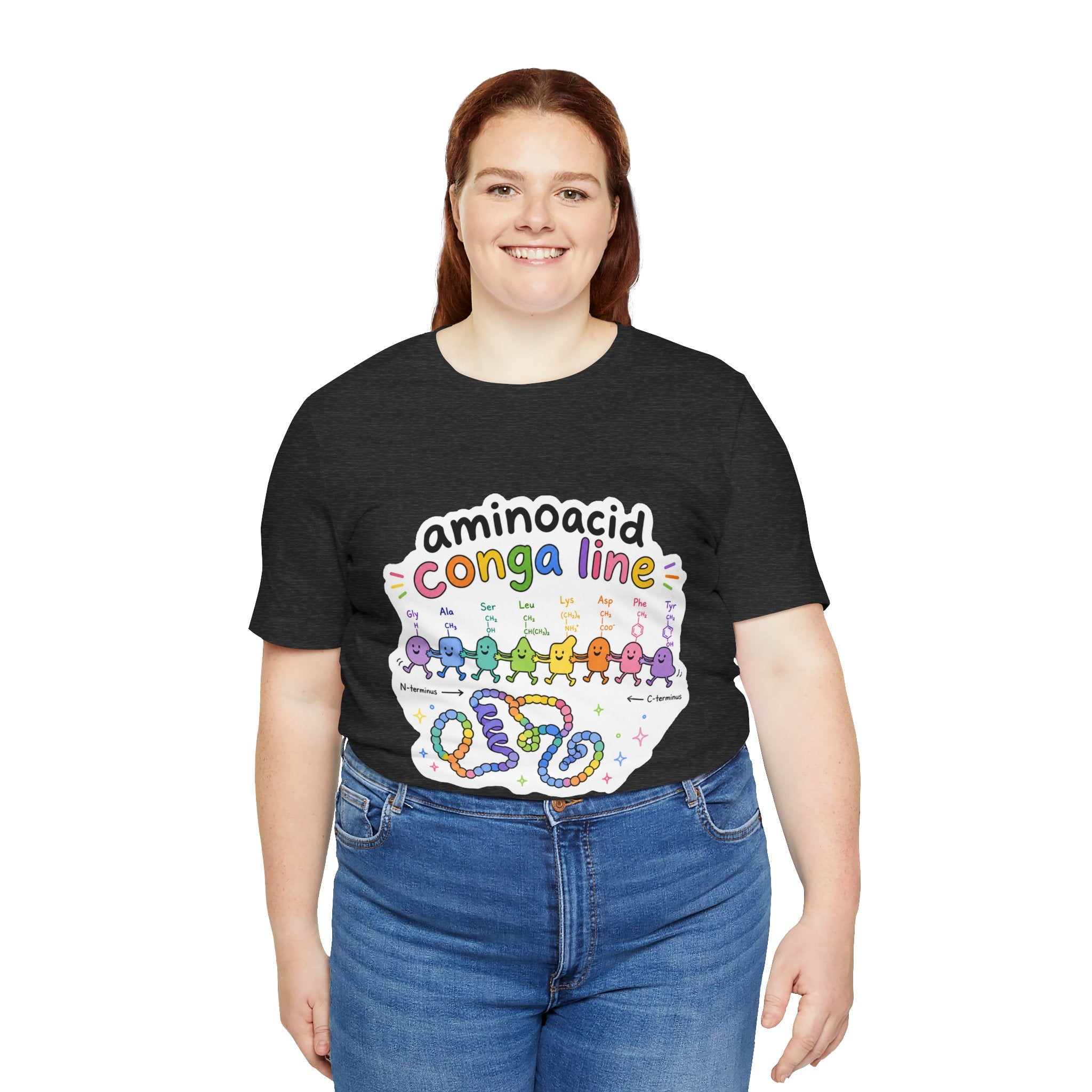 T-Shirt - Amino Acid Conga Line | Cute Protein Science Shirt