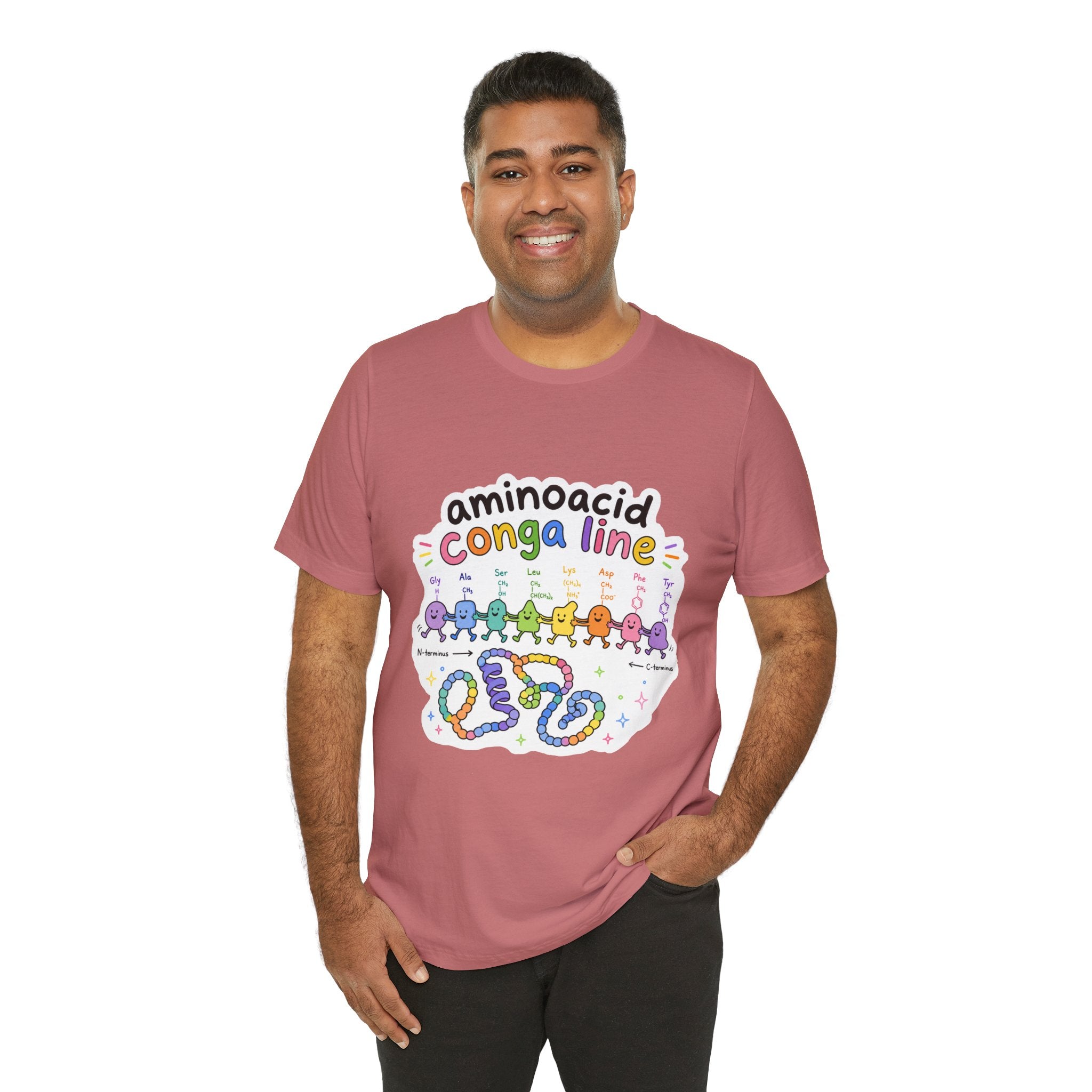 T-Shirt - Amino Acid Conga Line | Cute Protein Science Shirt