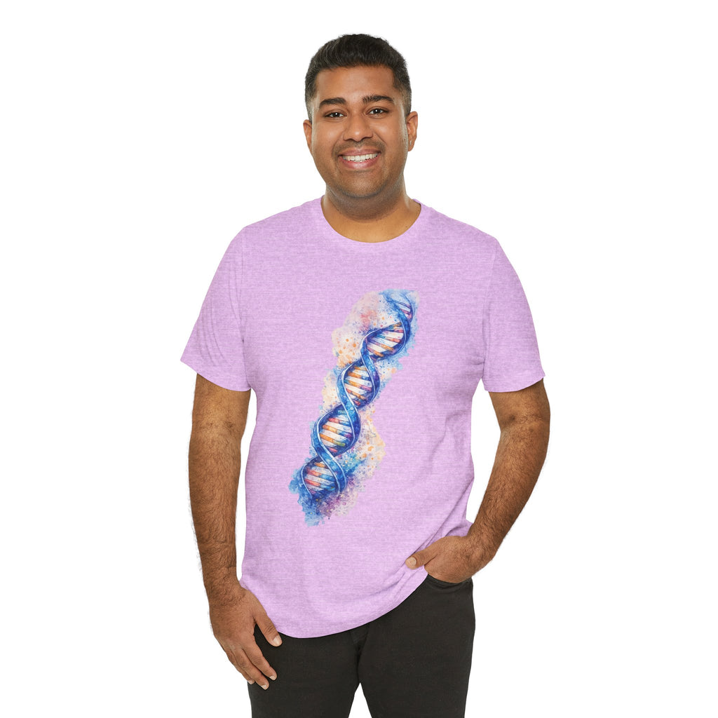 T-shirt - Watercolor DNA Double Helix | Elegant Genetics & Science Art Shirt