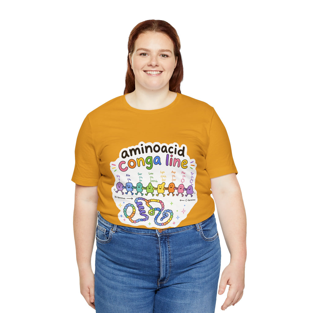 T-Shirt - Amino Acid Conga Line | Cute Protein Science Shirt