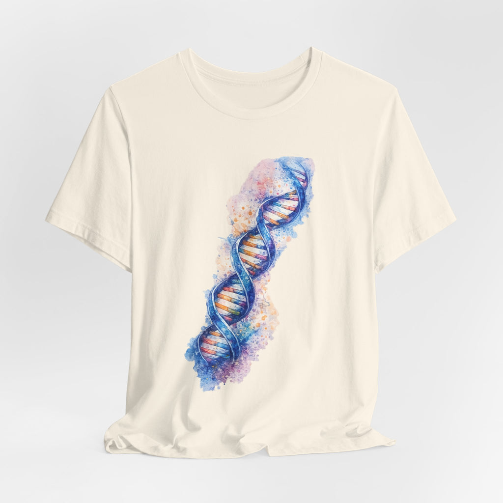 T-shirt - Watercolor DNA Double Helix | Elegant Genetics & Science Art Shirt