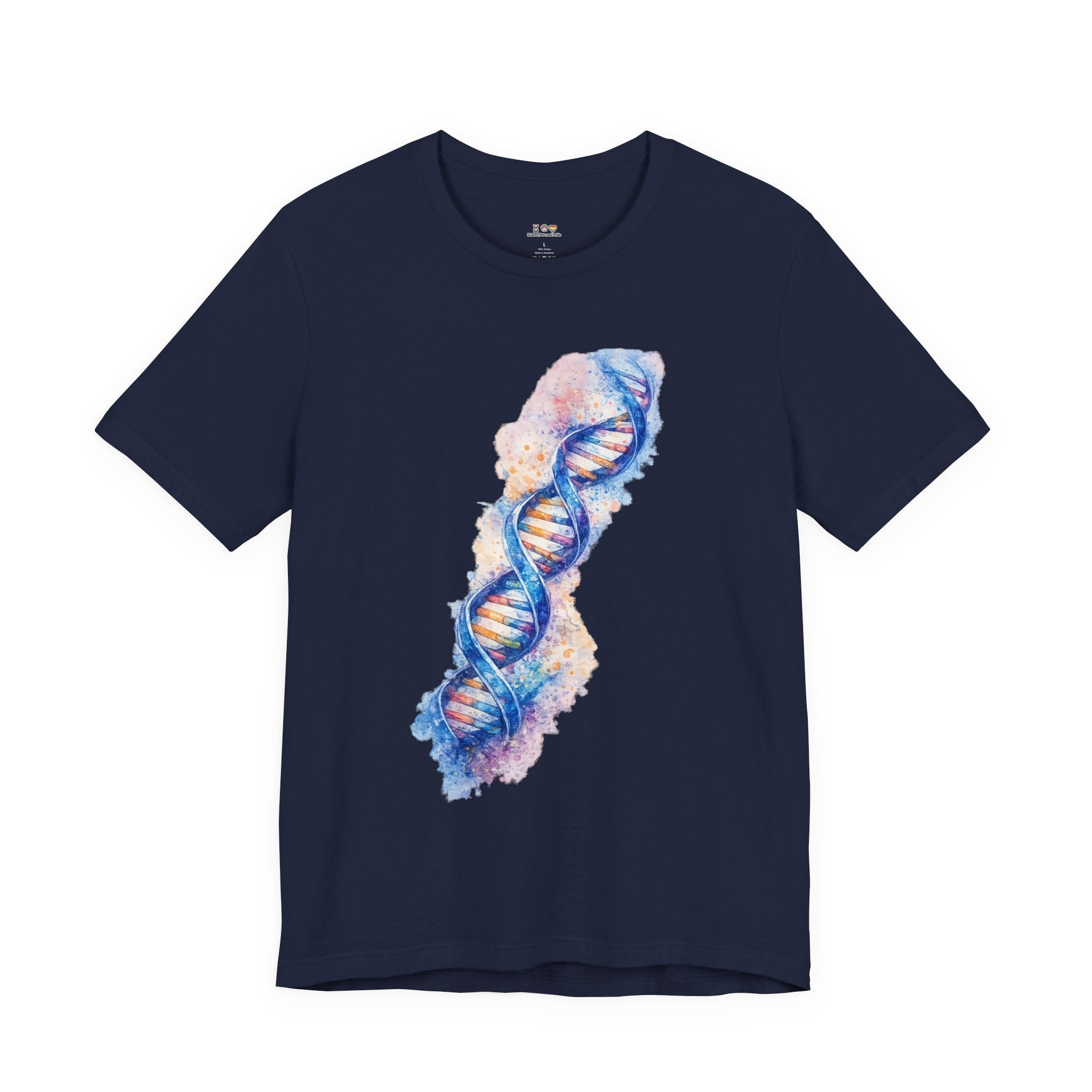 T-shirt - Watercolor DNA Double Helix | Elegant Genetics & Science Art Shirt