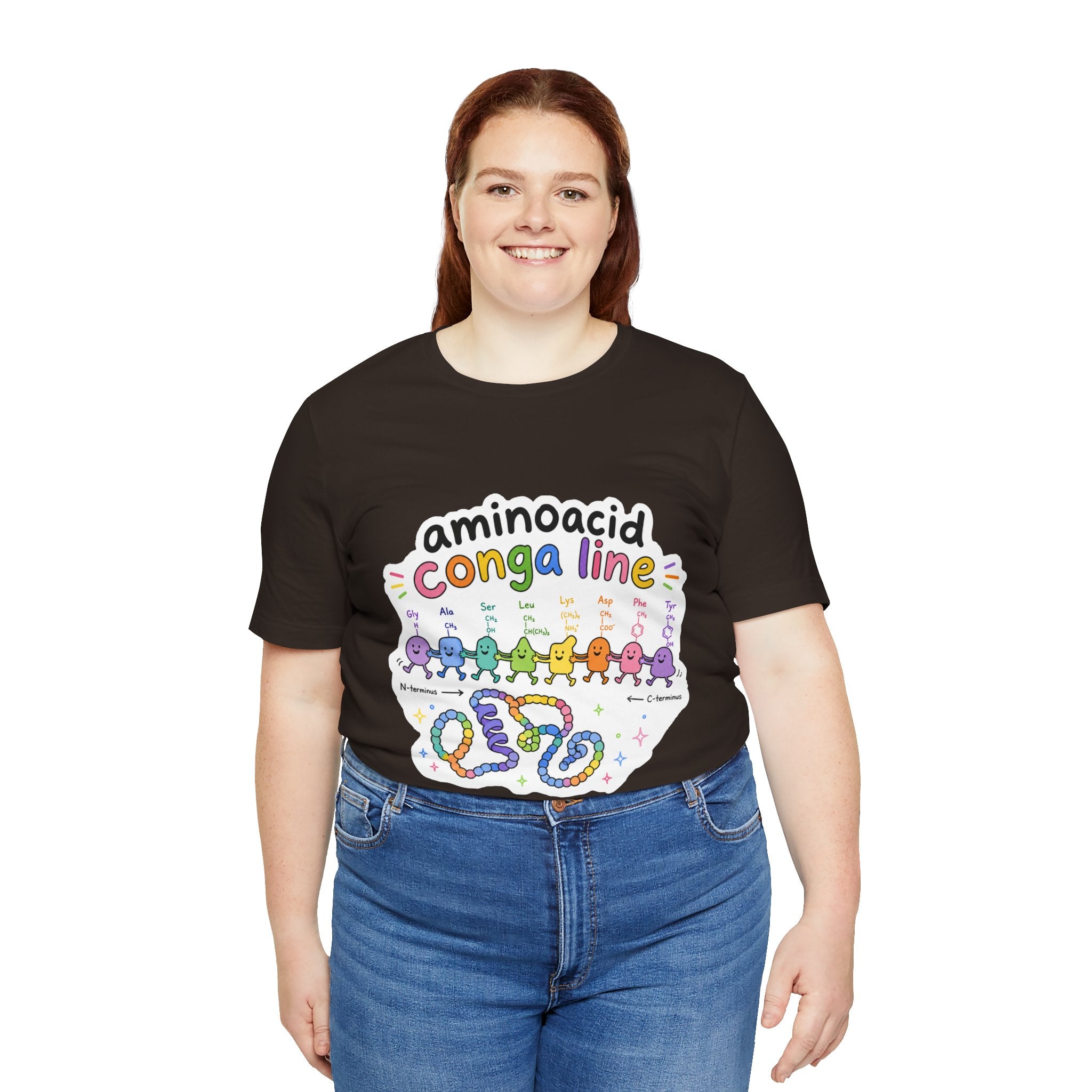 T-Shirt - Amino Acid Conga Line | Cute Protein Science Shirt