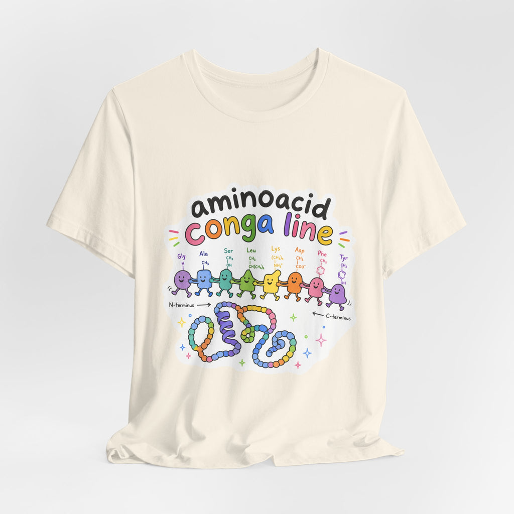 T-Shirt - Amino Acid Conga Line | Cute Protein Science Shirt