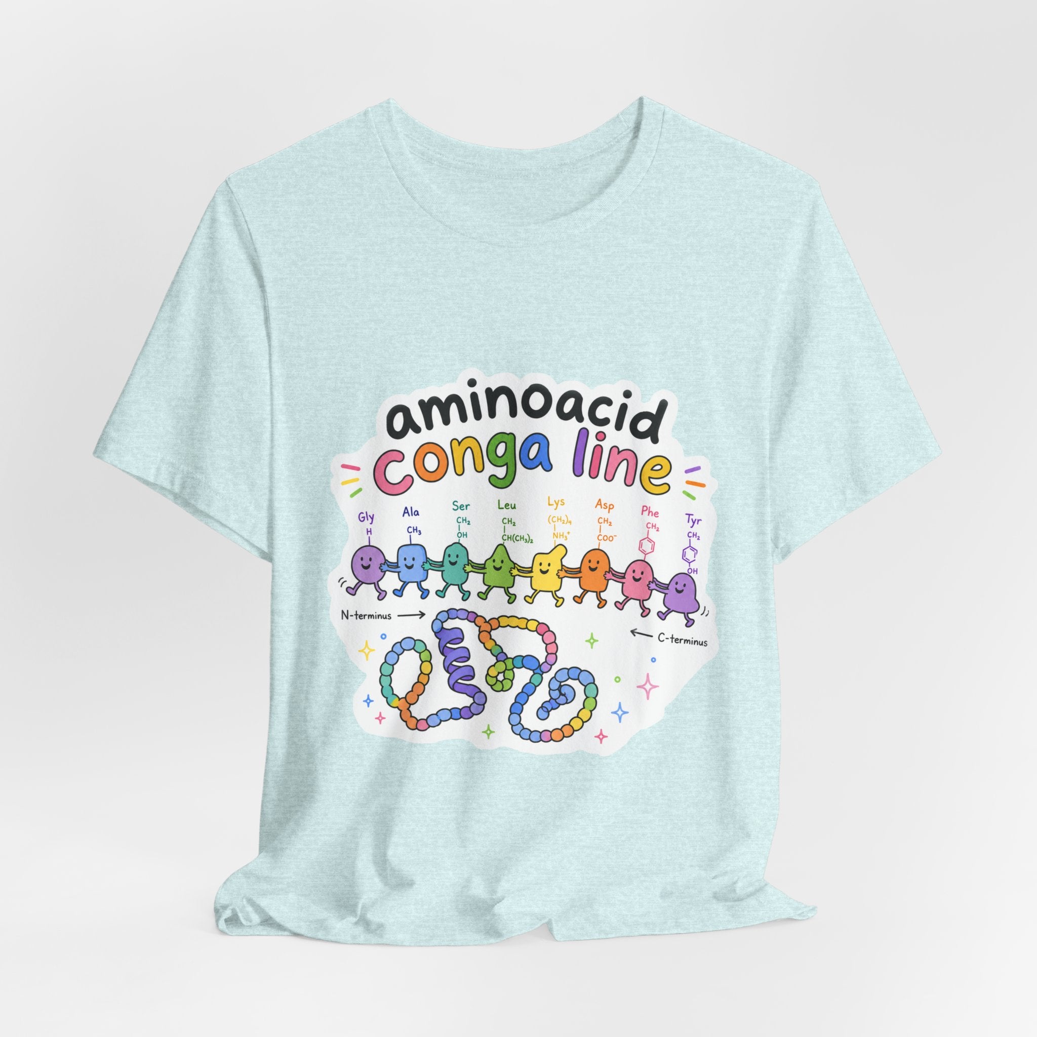 T-Shirt - Amino Acid Conga Line | Cute Protein Science Shirt