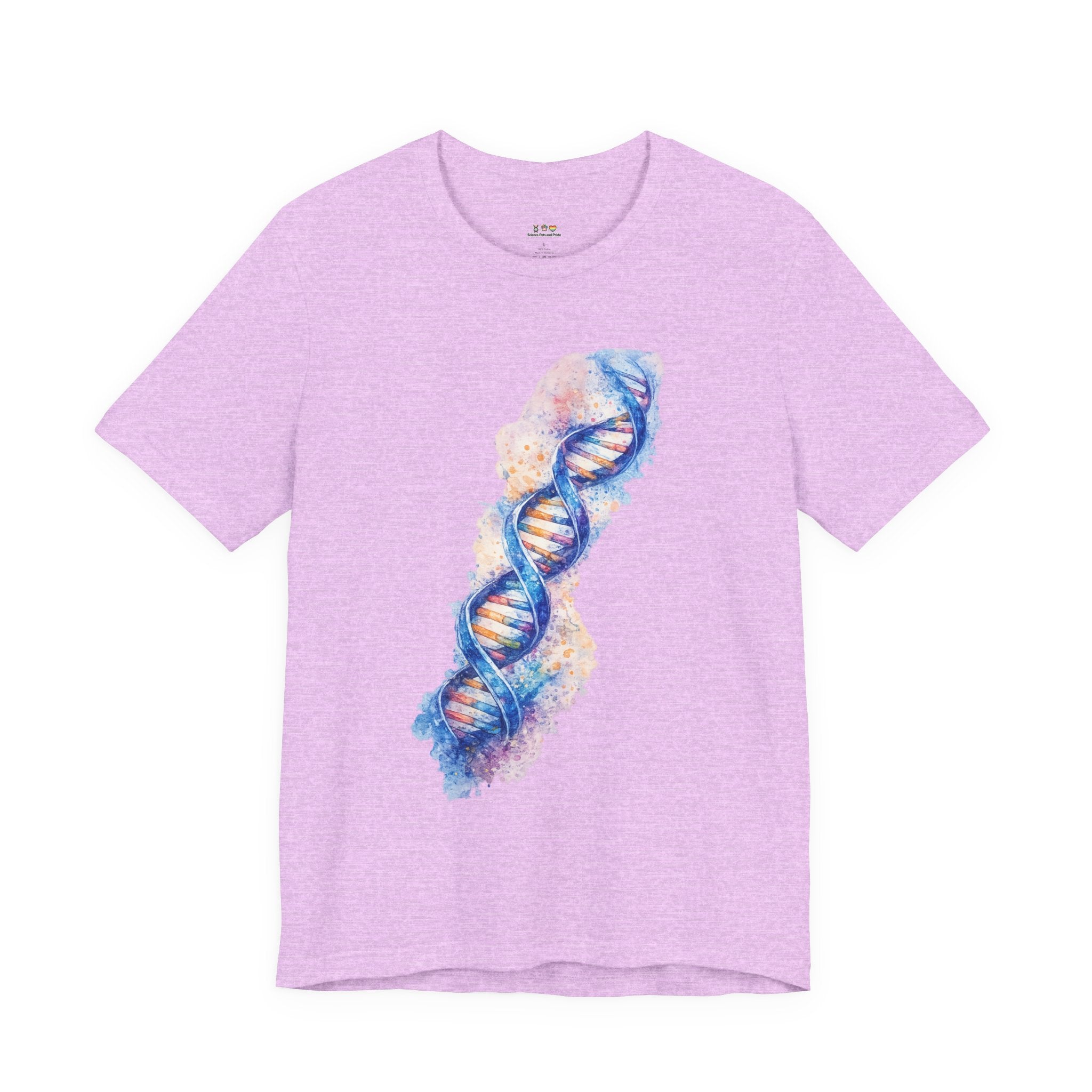 T-shirt - Watercolor DNA Double Helix | Elegant Genetics & Science Art Shirt