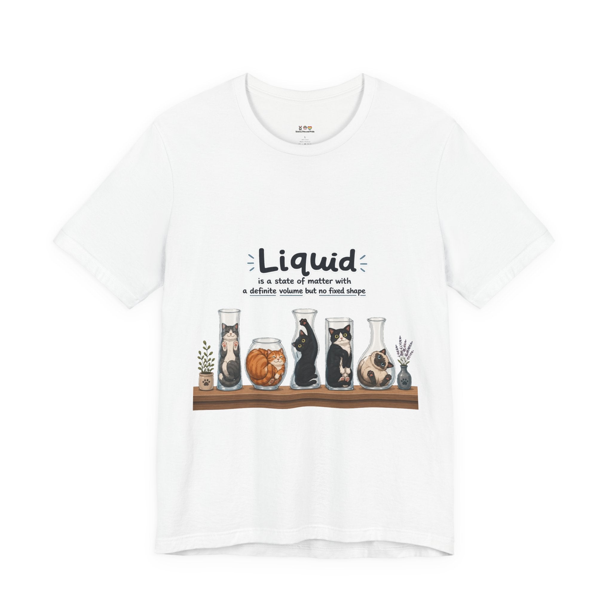 T‑Shirt - Cats are liquid | Cute Cat Jars Tee