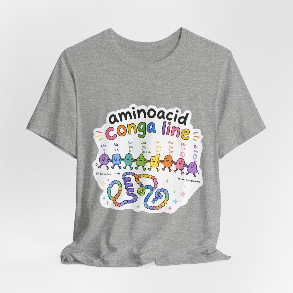 T-Shirt - Amino Acid Conga Line | Cute Protein Science Shirt