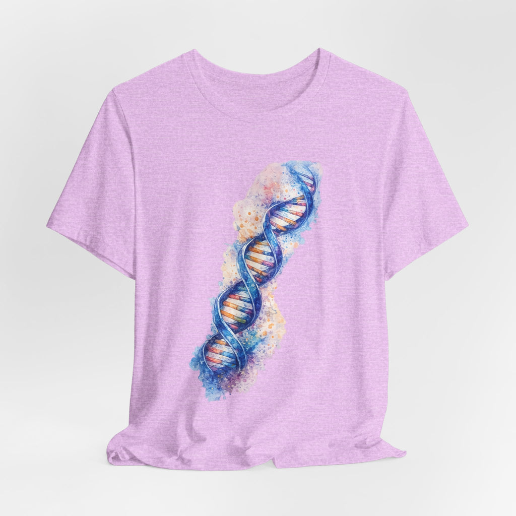 T-shirt - Watercolor DNA Double Helix | Elegant Genetics & Science Art Shirt