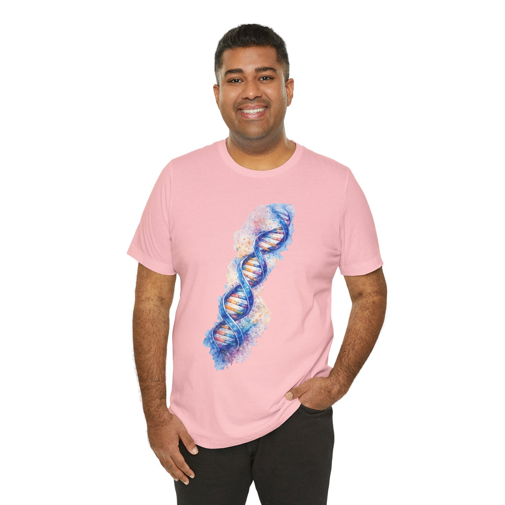T-shirt - Watercolor DNA Double Helix | Elegant Genetics & Science Art Shirt