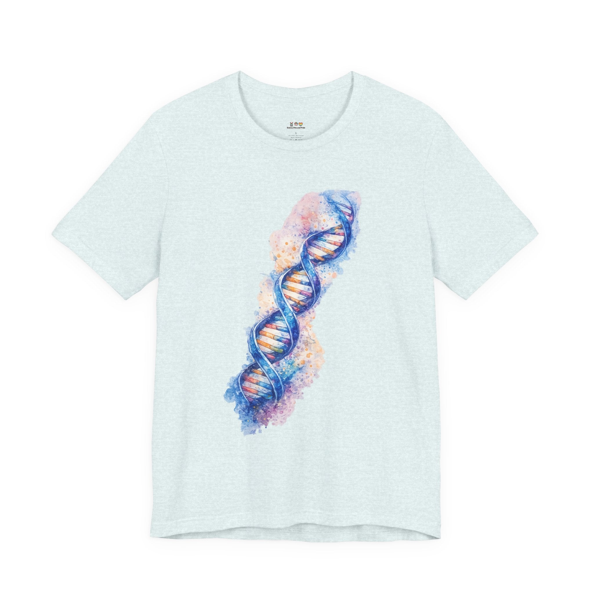 T-shirt - Watercolor DNA Double Helix | Elegant Genetics & Science Art Shirt