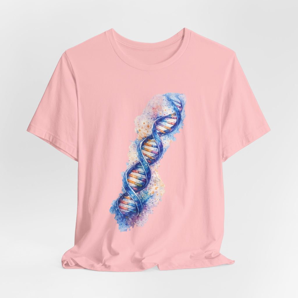 T-shirt - Watercolor DNA Double Helix | Elegant Genetics & Science Art Shirt