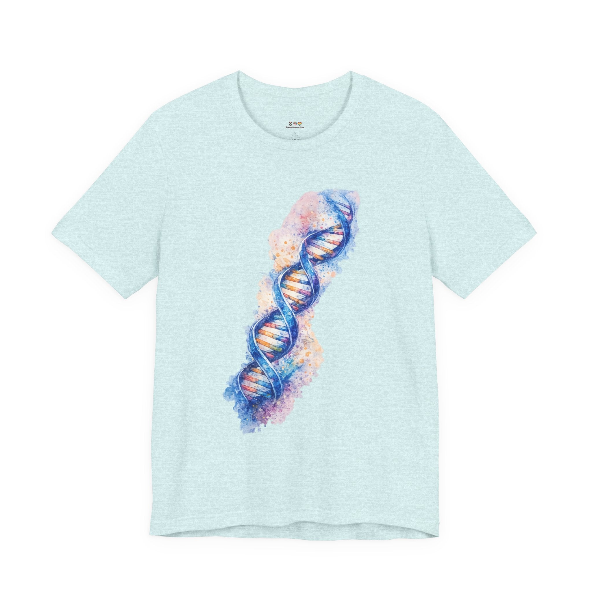 T-shirt - Watercolor DNA Double Helix | Elegant Genetics & Science Art Shirt