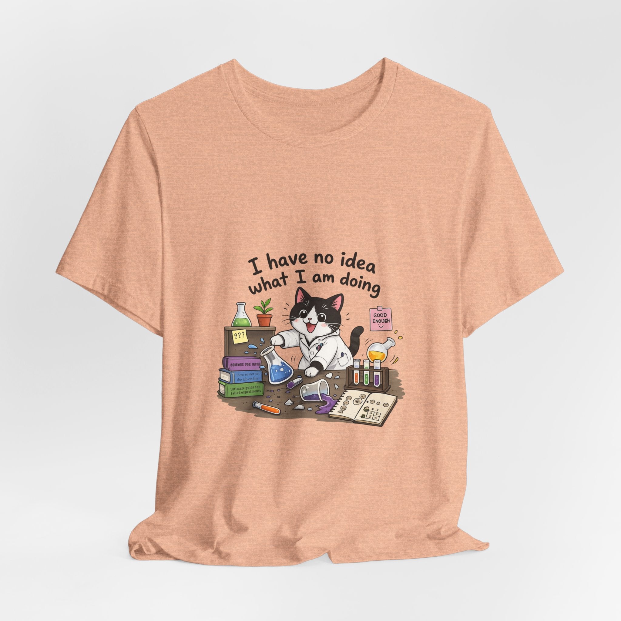 T-shirt - "I Have No Idea What I Am Doing" Funny Lab Cat T‑Shirt