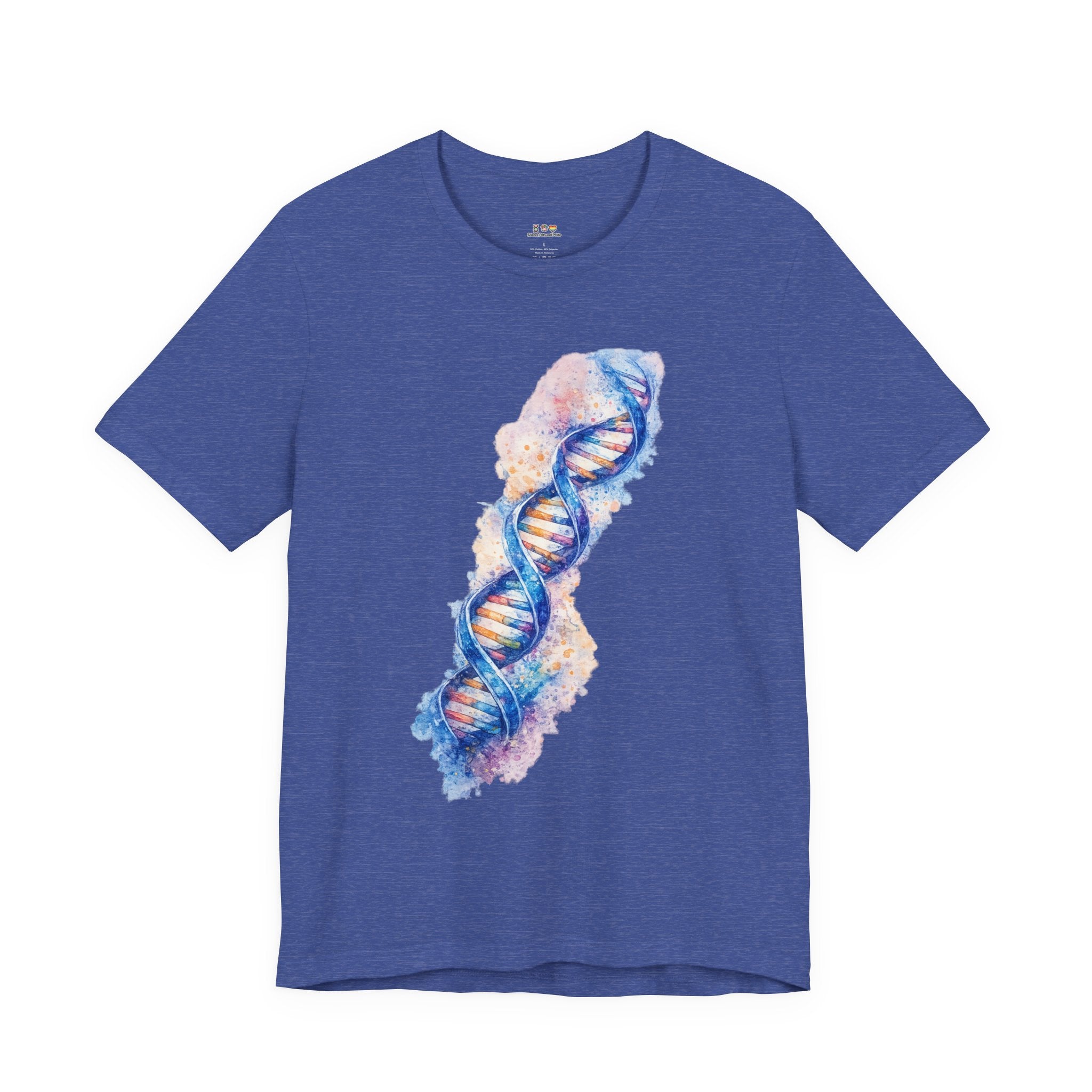 T-shirt - Watercolor DNA Double Helix | Elegant Genetics & Science Art Shirt