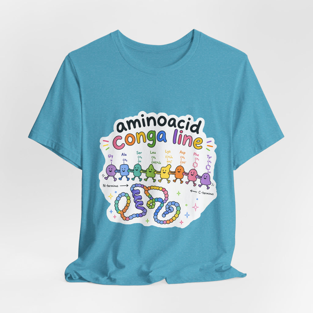T-Shirt - Amino Acid Conga Line | Cute Protein Science Shirt