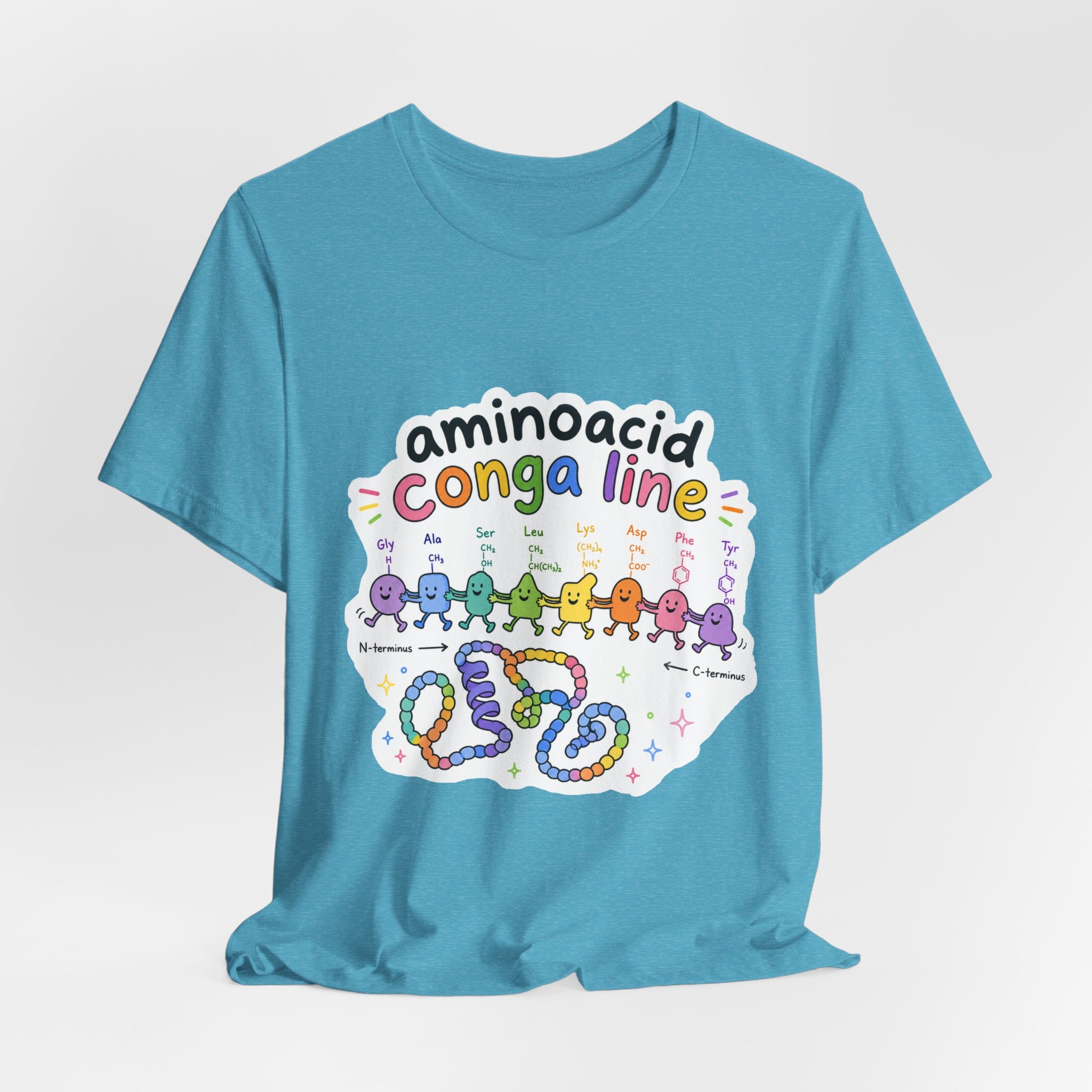 T-Shirt - Amino Acid Conga Line | Cute Protein Science Shirt