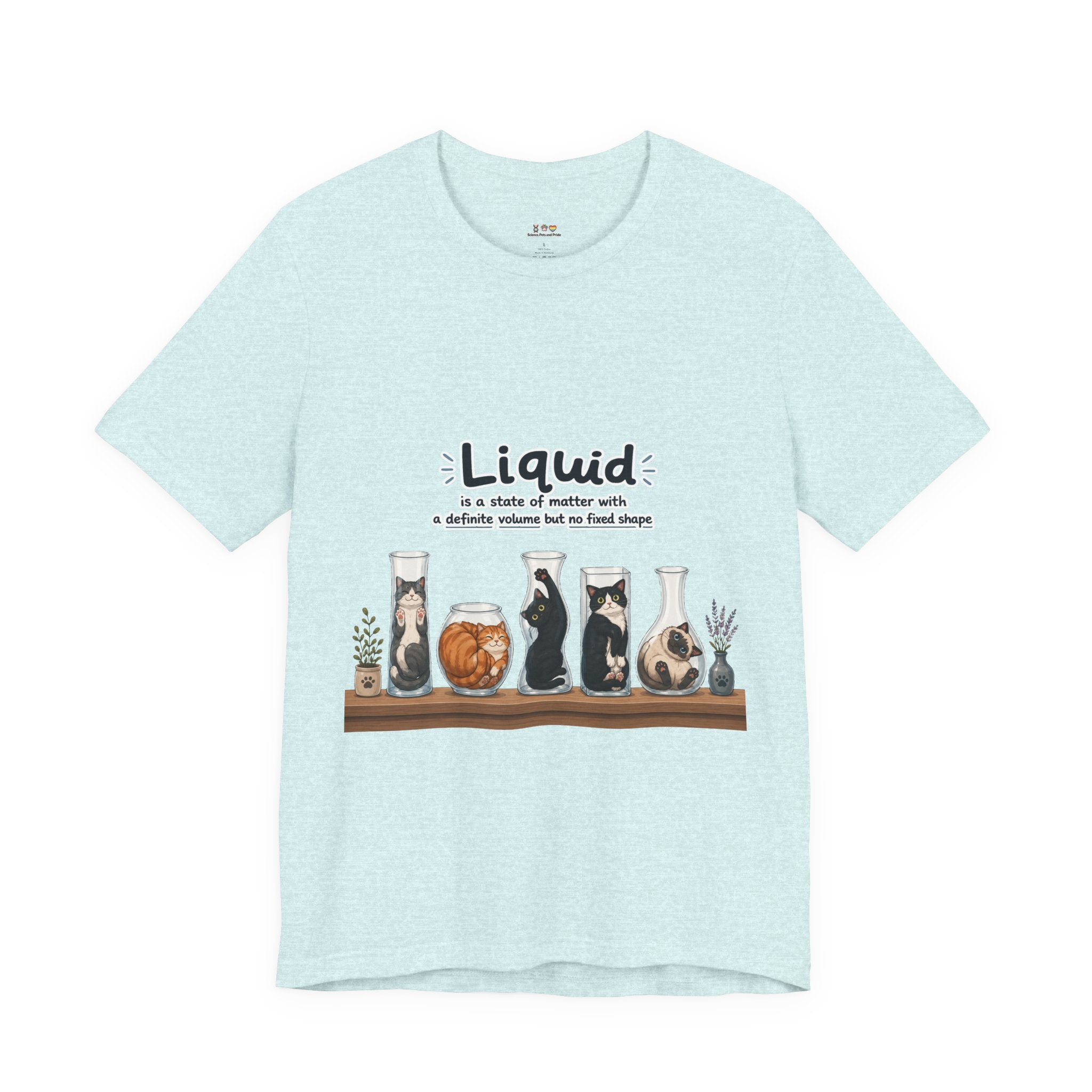T‑Shirt - Cats are liquid | Cute Cat Jars Tee