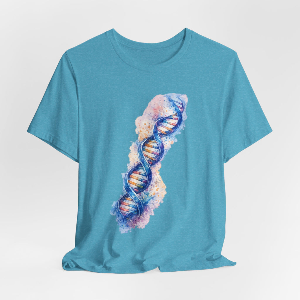 T-shirt - Watercolor DNA Double Helix | Elegant Genetics & Science Art Shirt