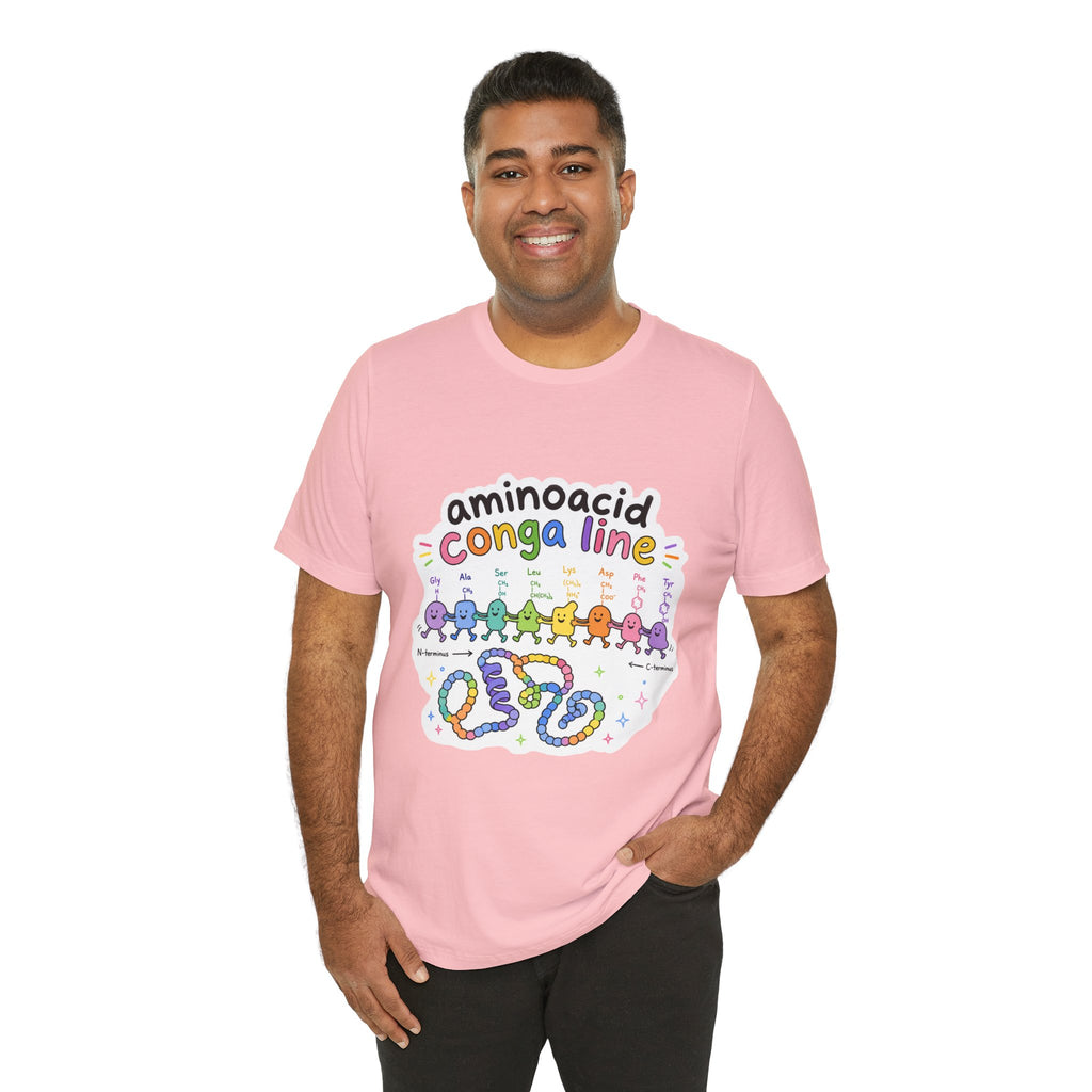 T-Shirt - Amino Acid Conga Line | Cute Protein Science Shirt