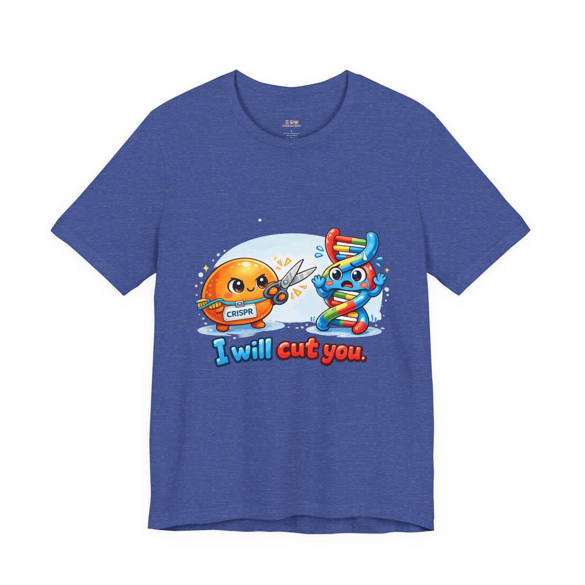 T-Shirt - CRISPR "I Will Cut You" Funny Science Shirt | Gene Editing & DNA Humor Tee