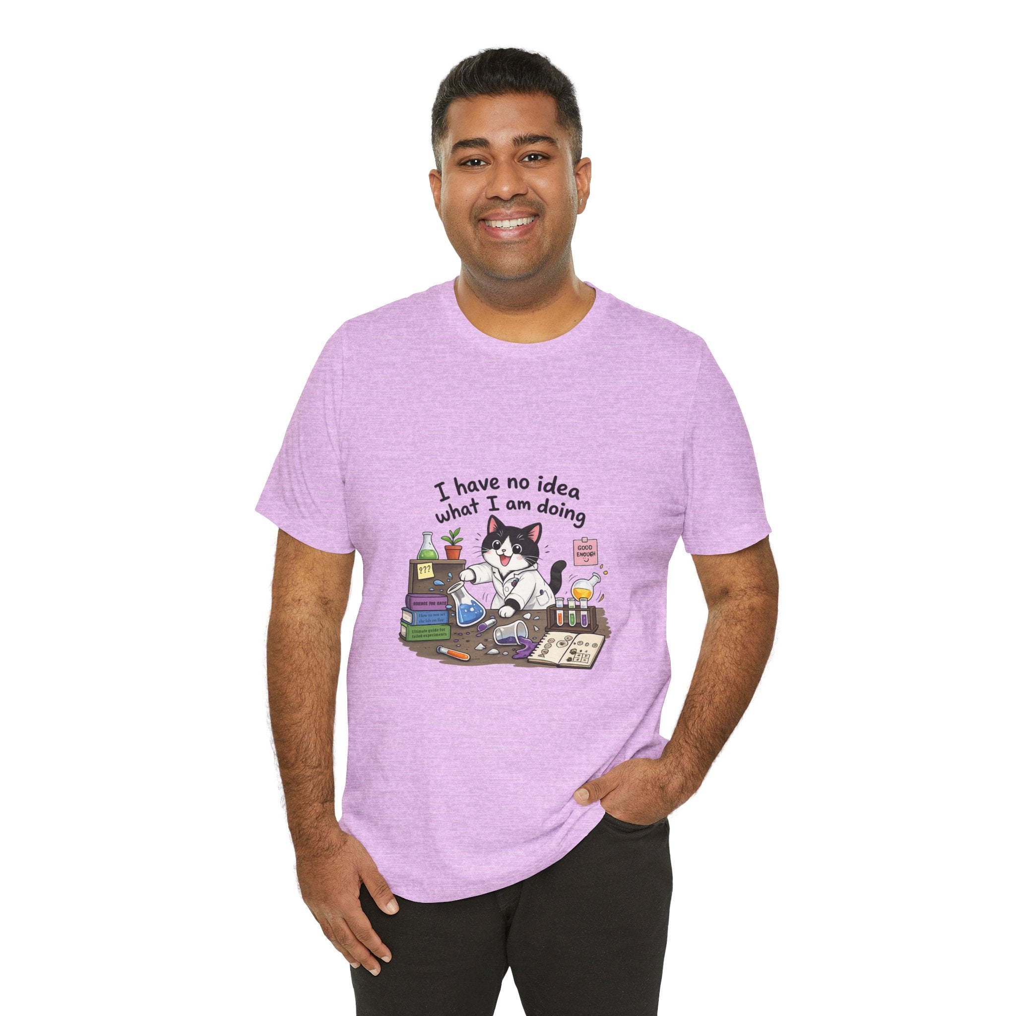 T-shirt - "I Have No Idea What I Am Doing" Funny Lab Cat T‑Shirt
