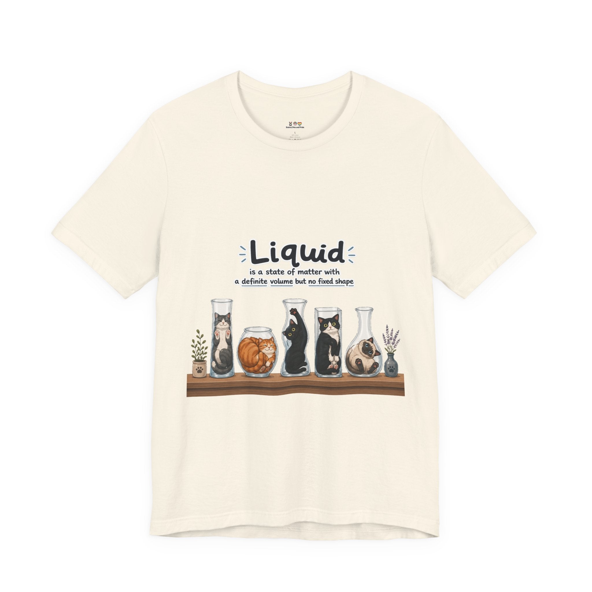 T‑Shirt - Cats are liquid | Cute Cat Jars Tee