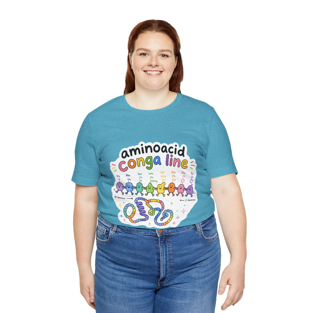 T-Shirt - Amino Acid Conga Line | Cute Protein Science Shirt