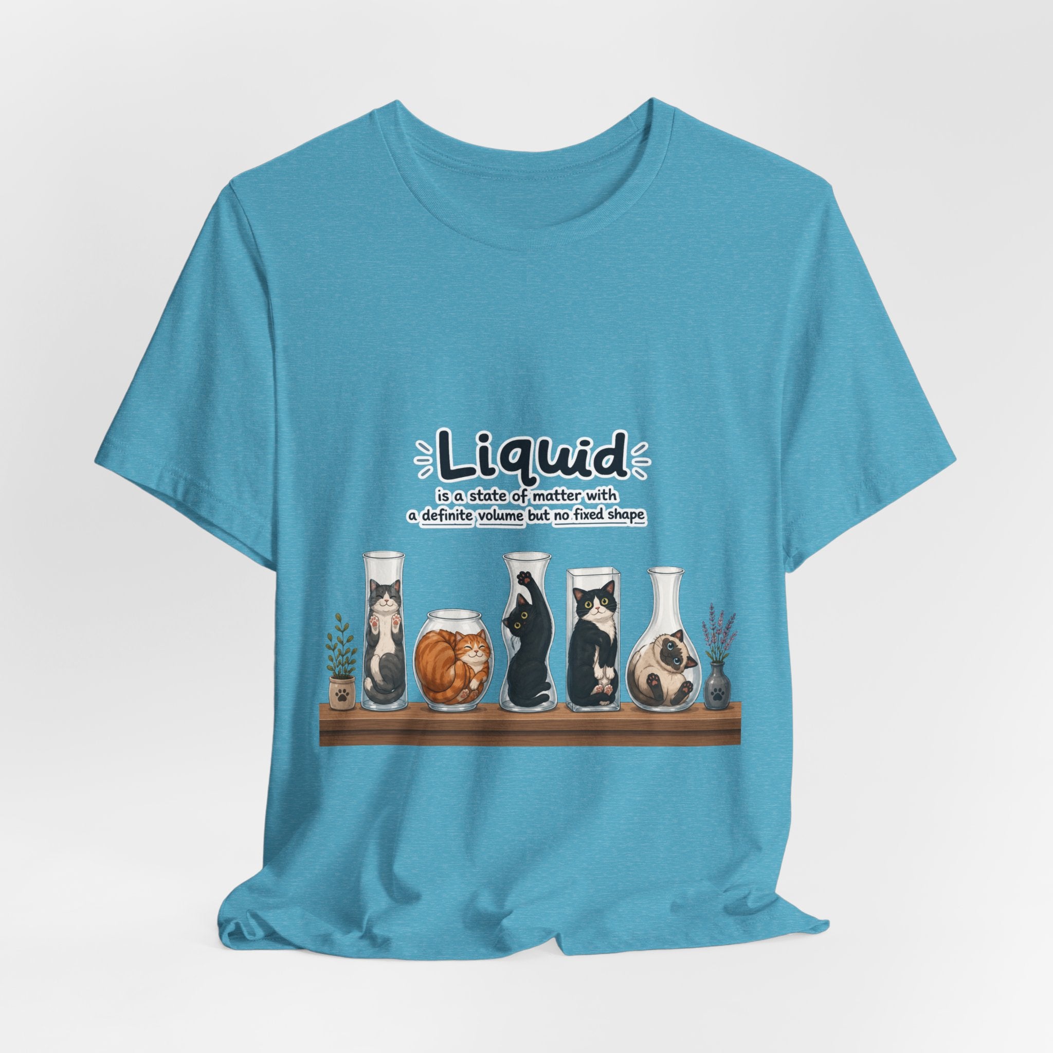 T‑Shirt - Cats are liquid | Cute Cat Jars Tee