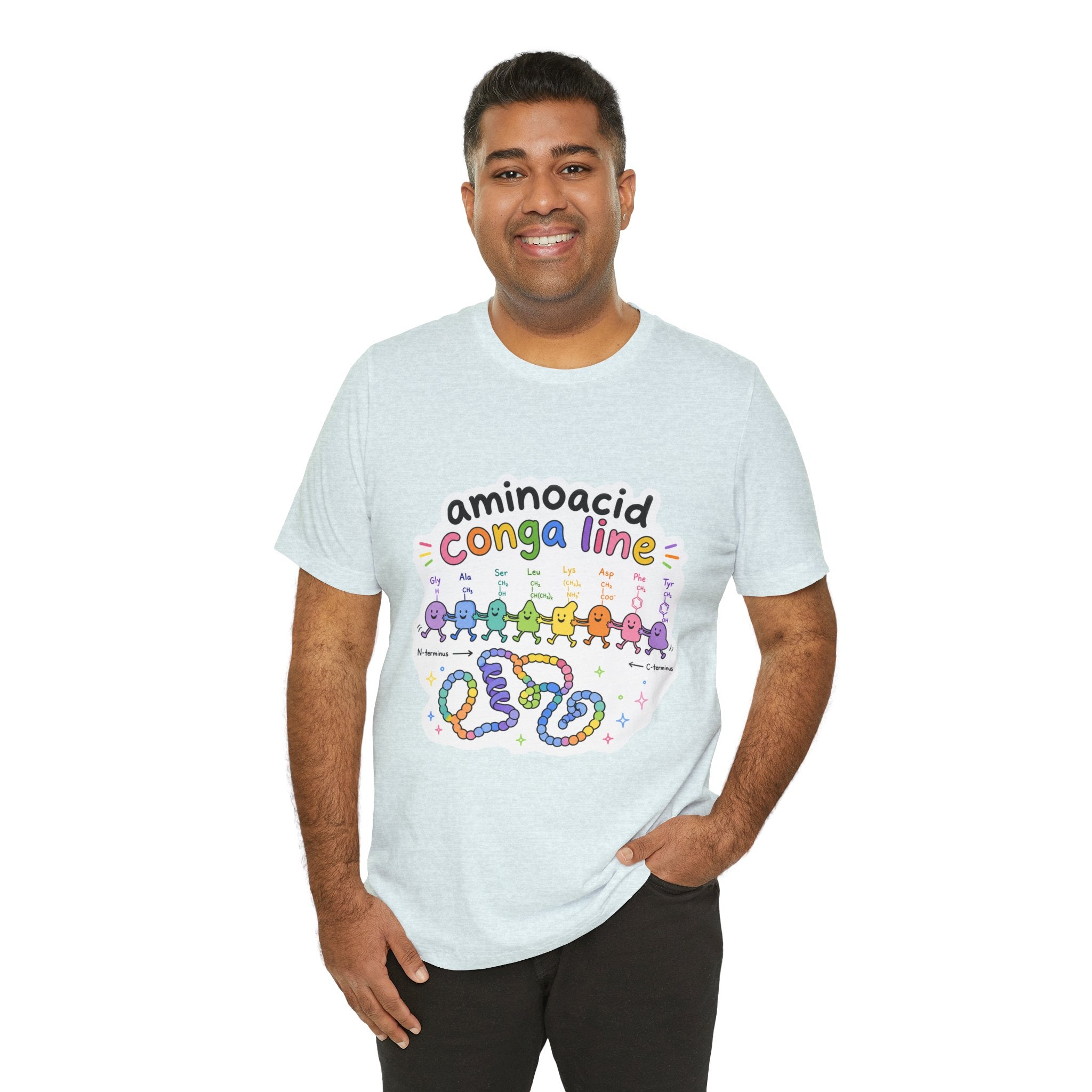 T-Shirt - Amino Acid Conga Line | Cute Protein Science Shirt