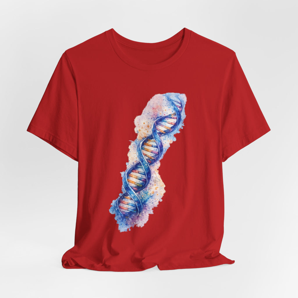 T-shirt - Watercolor DNA Double Helix | Elegant Genetics & Science Art Shirt